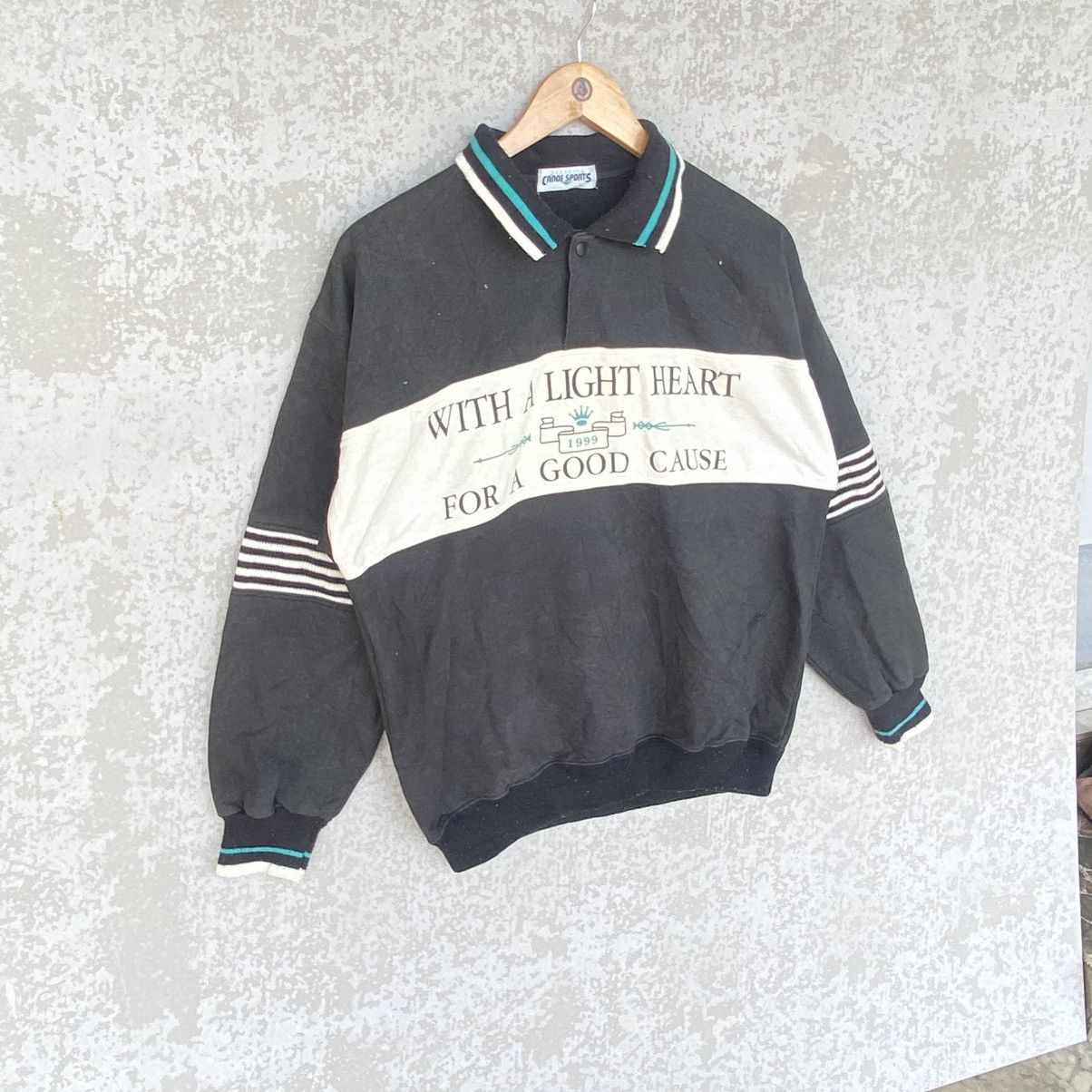 Other Vintage Canoe Sports Printed Crewneck Sweatshirt Black Size US L / EU 52-54 / 3 - 3 Thumbnail