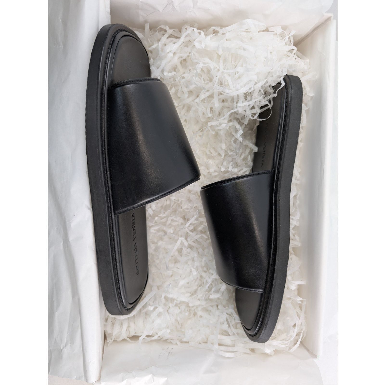 Bottega Veneta o1rshd1 Leather Sandals Slippers in Black Size US 9 / EU 42 - 19 Thumbnail
