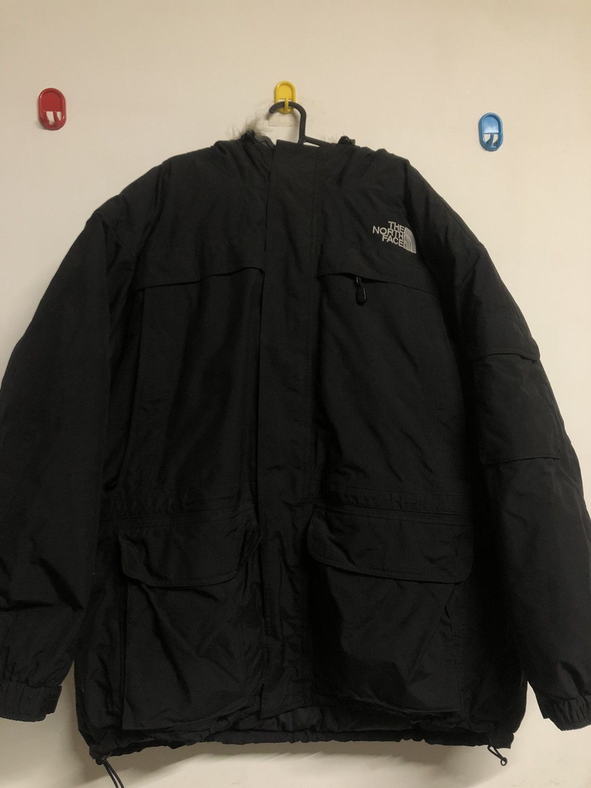 image of The North Face Extreme Winter Down Parka Y2K in Black, Men's (Size 2XL)
