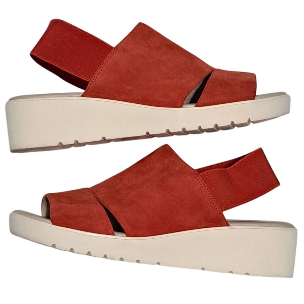 Johnston & Murphy Johnston & Murphy Cassandra Women's Suede Wedge Sandals Slin Size US 9 / IT 39 - 1 Thumbnail