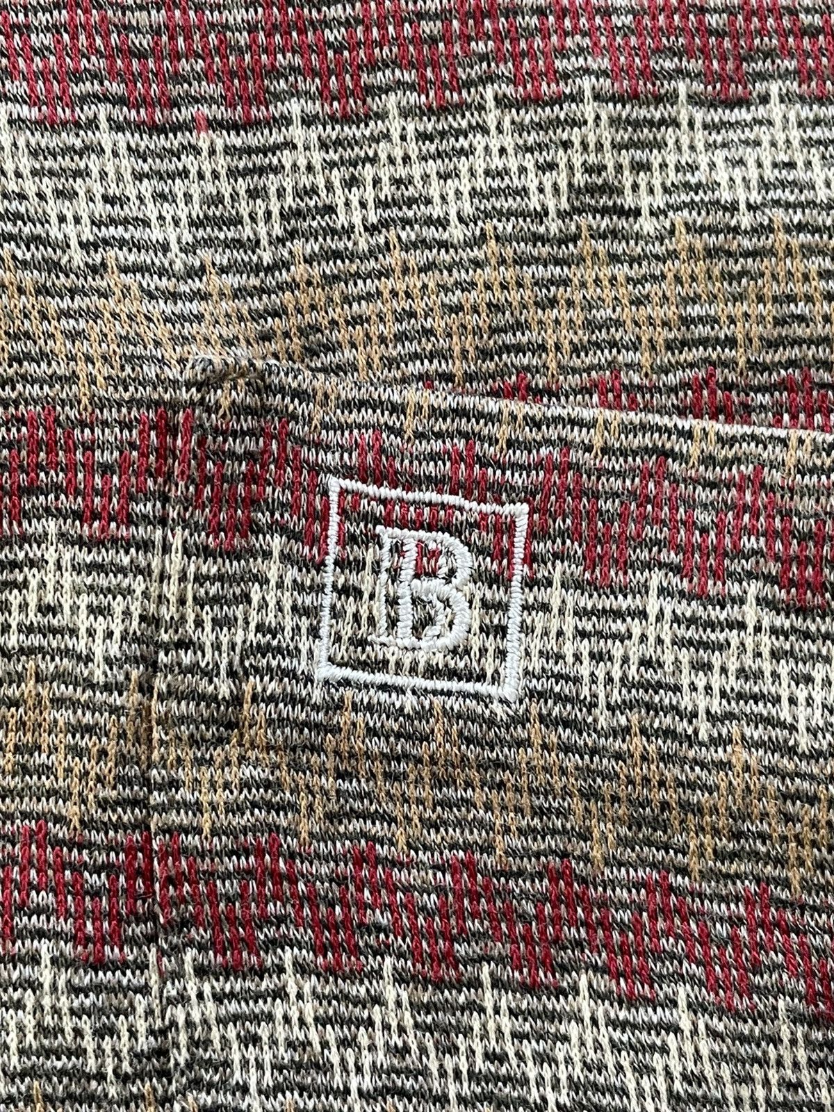 Balmain Vintage 90s Balmain Paris Knitted Chevron Pattern Longsleeve Size US M / EU 48-50 / 2 - 10 Thumbnail