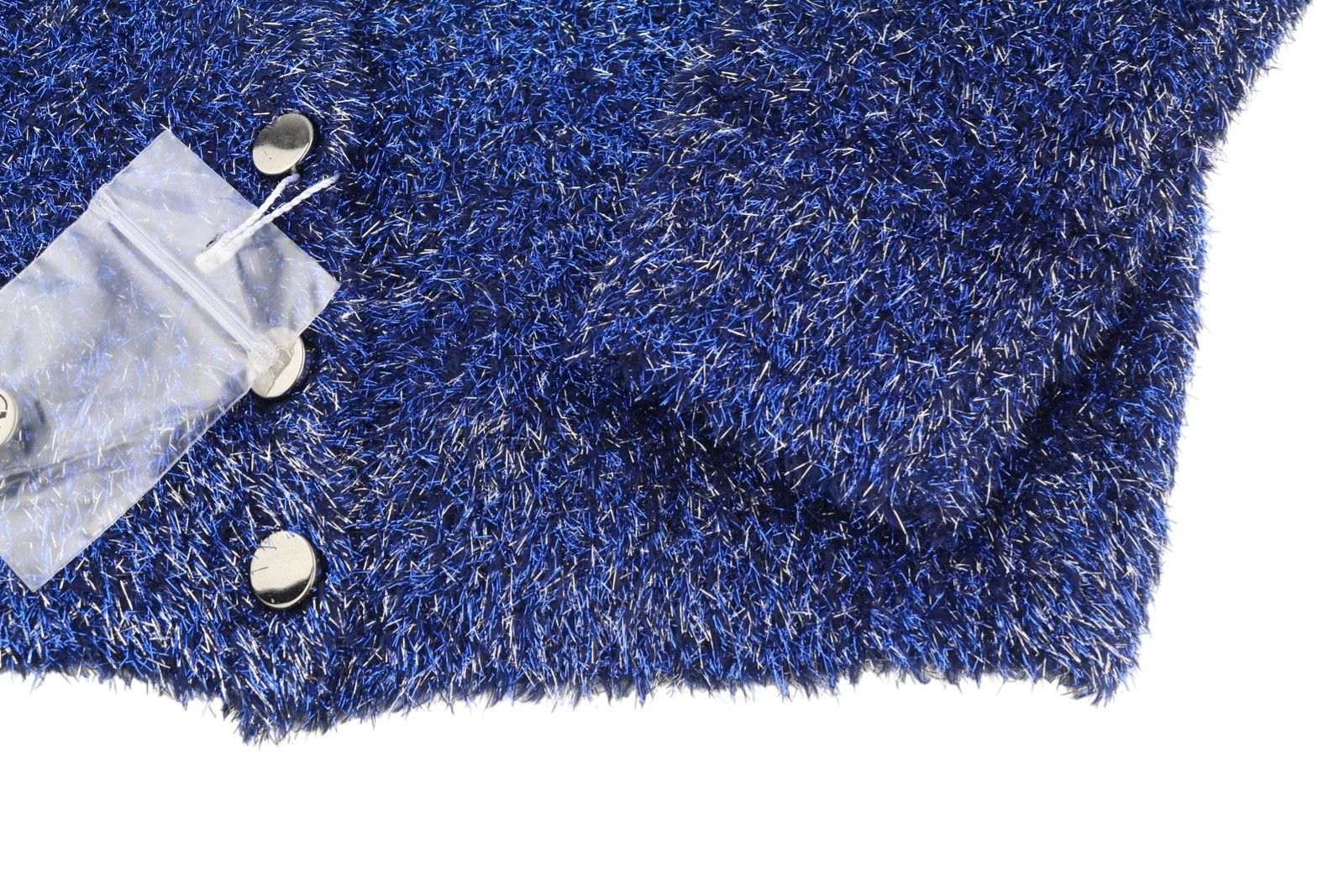MAX&Co. M Blue Glitter Metallic Fuzzy Knit Cardigan Jumper 88676 Size M / US 6-8 / IT 42-44 - 6 Thumbnail