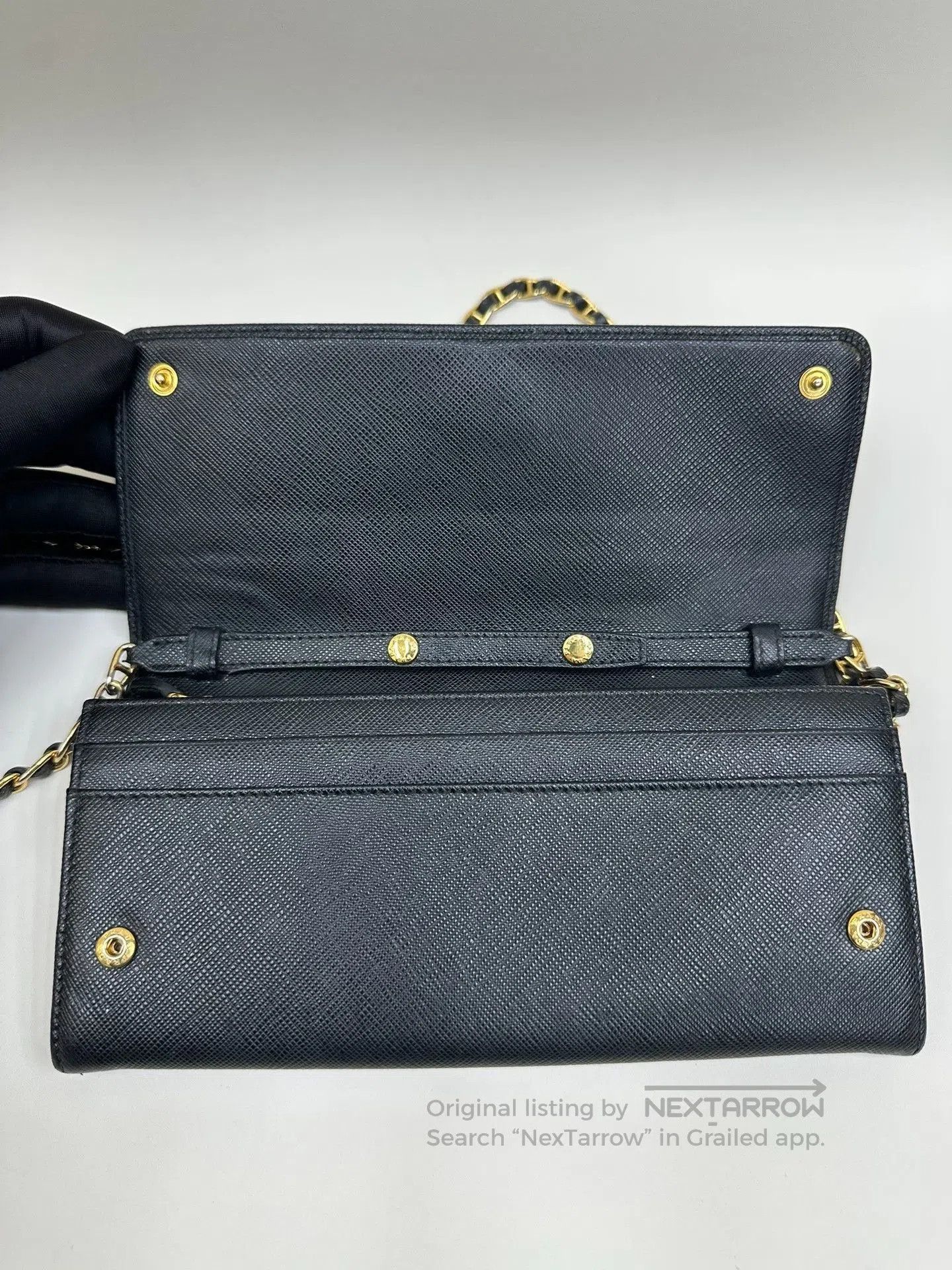Prada Prada Black Saffiano Leather WOC Bag. Size ONE SIZE - 8 Thumbnail