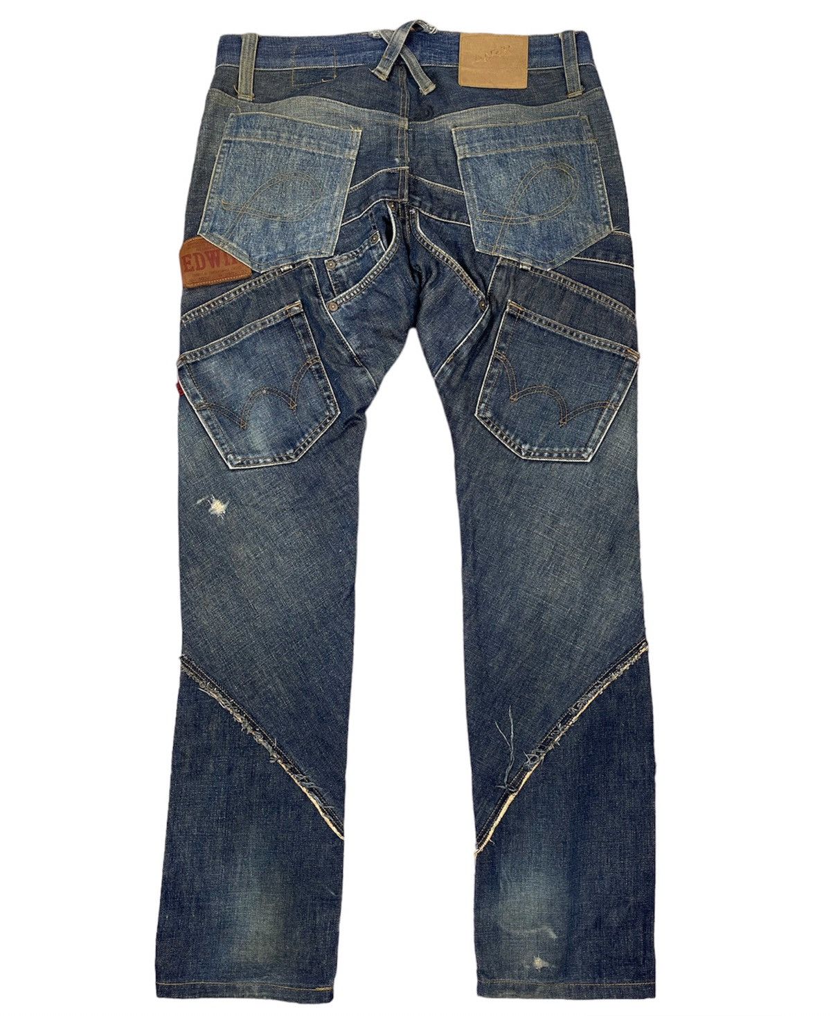 20471120 × Beauty Beast A/W2000 20471120 Reconstruction Denim Pants Size US 34 / EU 50 - 2 Thumbnail