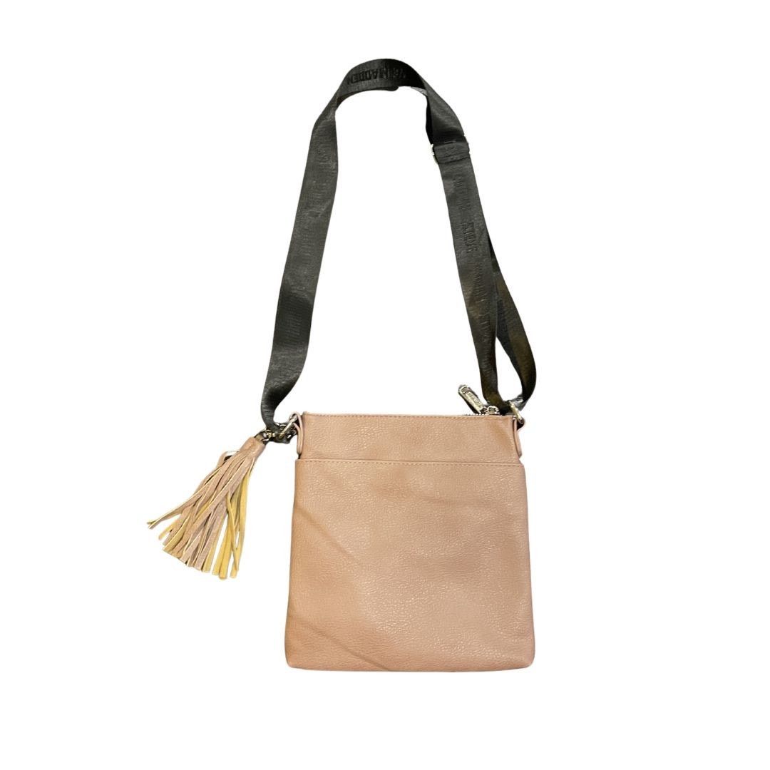 Steve Madden Faux Leather Mauve Crossbody Bag Fringe Tassel Charm NWOT Size ONE SIZE - 2 Thumbnail