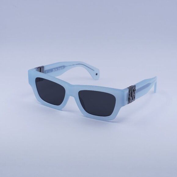 Palm Angels Palm Angels PERI10J MAGNOLIA 4007 Sunglasses Blue Rectangle Size ONE SIZE - 3 Thumbnail