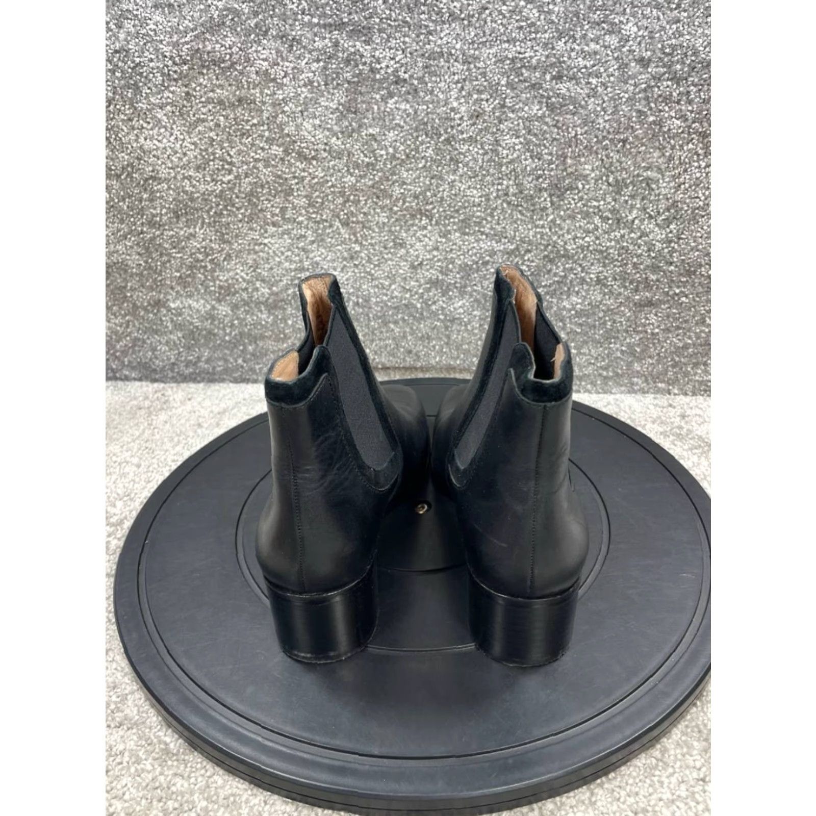 Madewell Madewell Chelsea Boot Womens 8 Black Leather Ankle Square Toe Pull On Brynn Size US 8 / IT 38 - 6 Thumbnail
