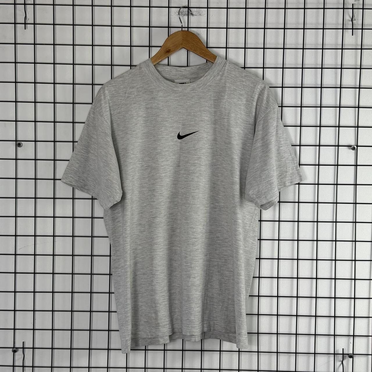 Nike Nike Vintage 90s Centrr Swoosh T shirt Grey Size US M / EU 48-50 / 2 - 1 Thumbnail