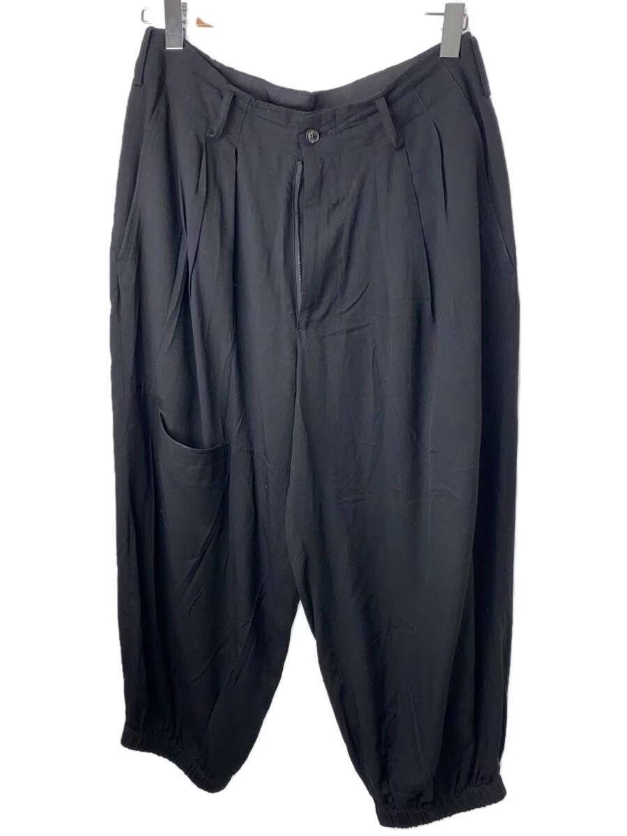 image of Yohji Yamamoto Pour Homme 17Ss Switched Part Back Pockets Pants in Black, Men's (Size 35)