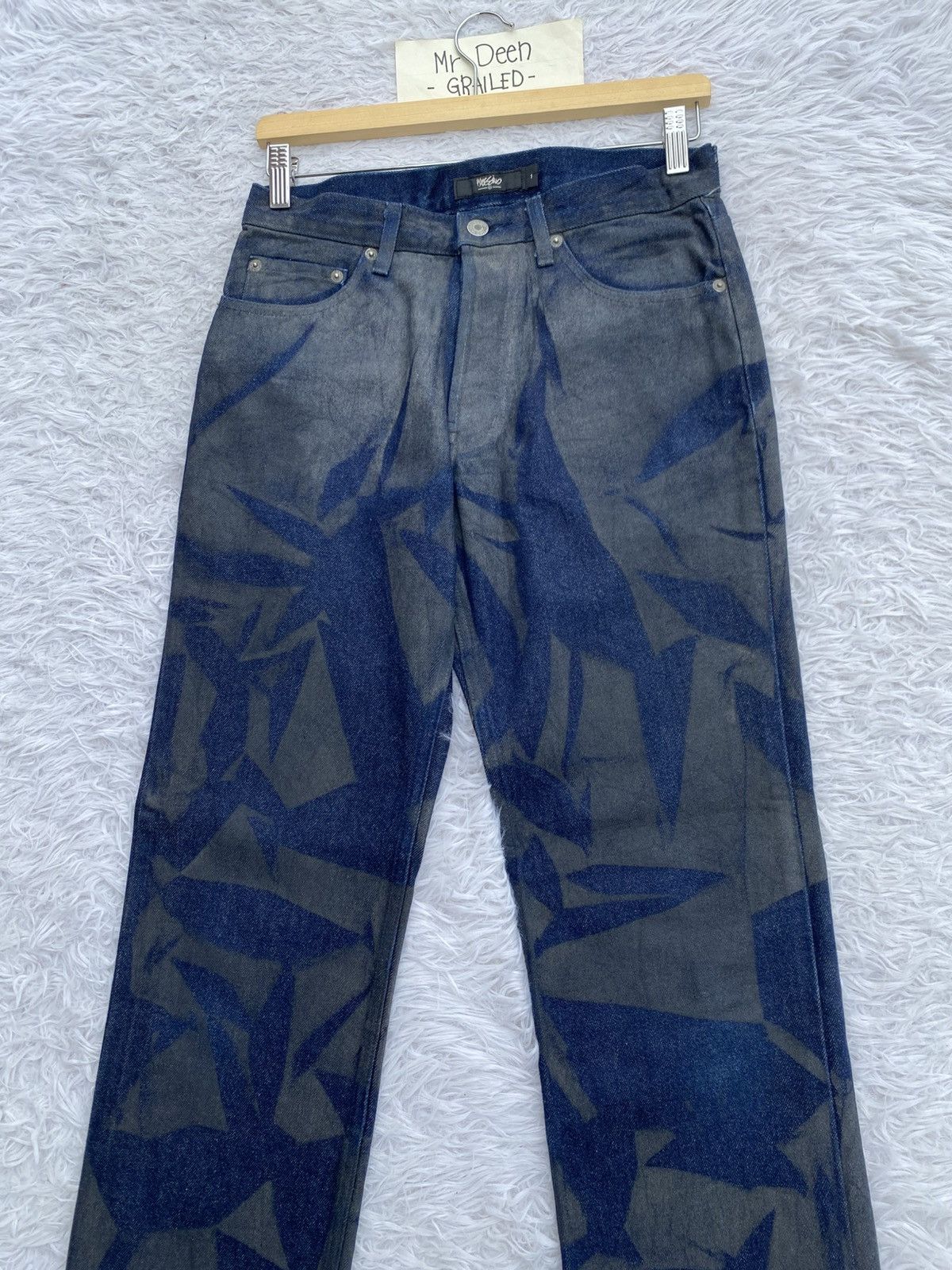 Mossimo MASSIMO Rare Design Pattern Blue Jeans/Denim Size US 28 / EU 44 - 7 Thumbnail