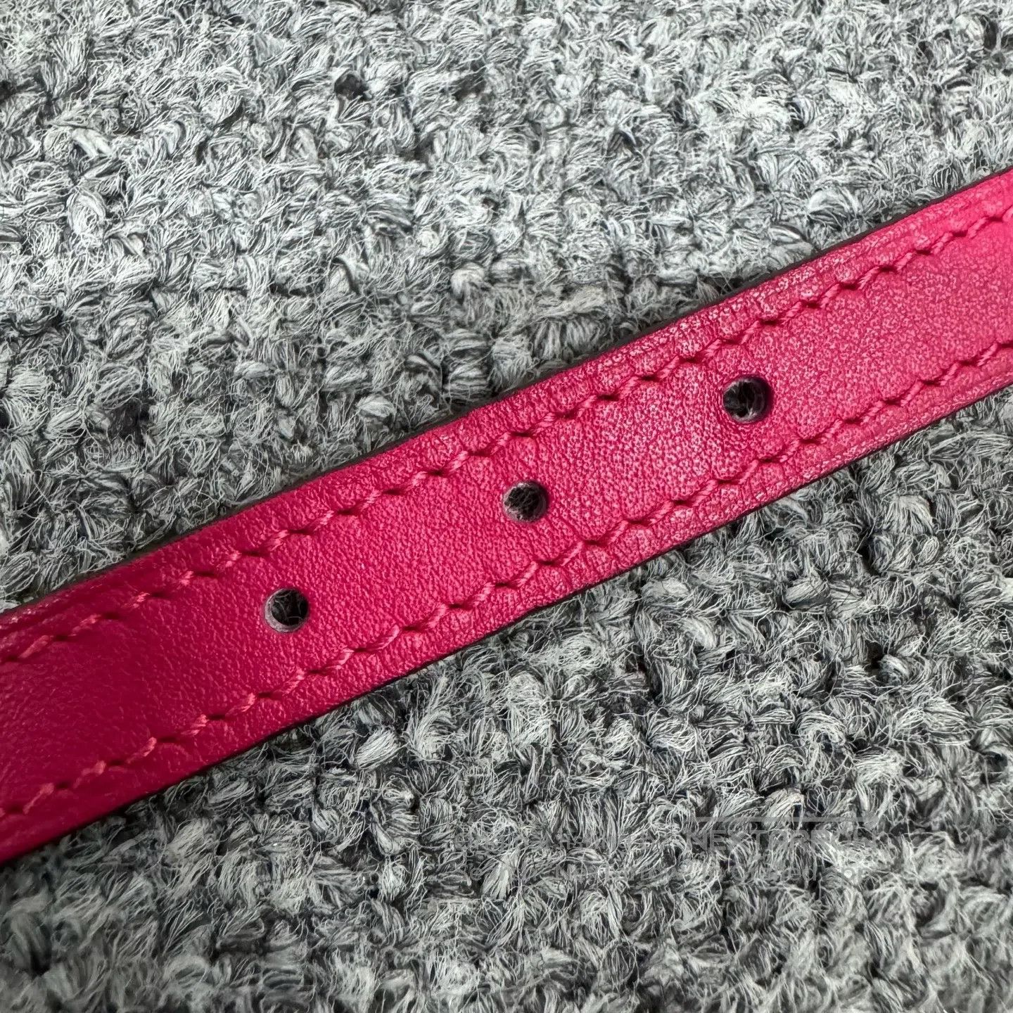Hermes Hermes Pink, double-sided Epsom leather Kelly belt| Size ONE SIZE - 6 Thumbnail
