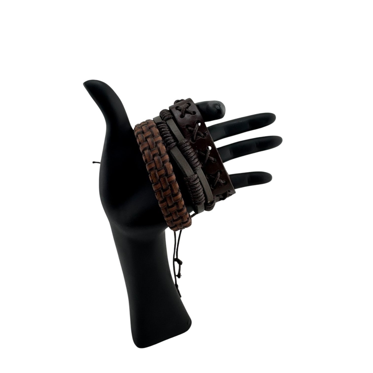 Other Chaos & Rebellion Triple Leather Cuffs Rebels & Daydreamers Size ONE SIZE - 3 Thumbnail