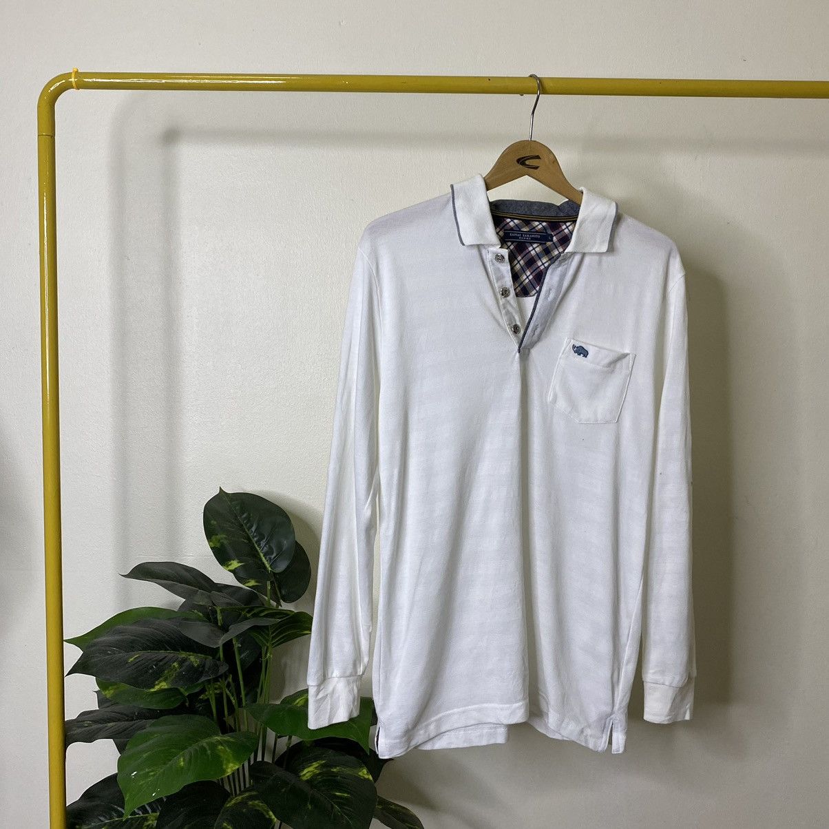 Kansai Yamamoto Kansai Yamamoto Homme Rhinoceros LS Polo Shirt Size US L / EU 52-54 / 3 - 1 Thumbnail