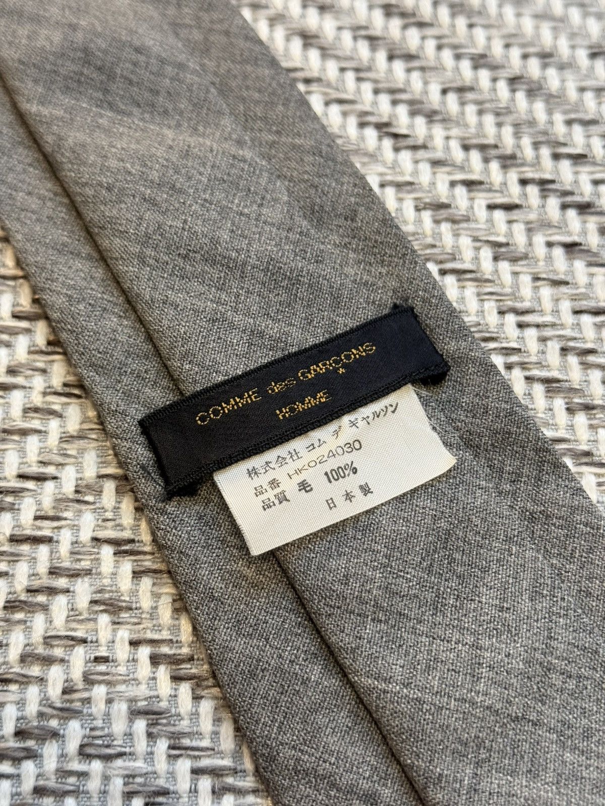 Comme des Garcons Homme COMME des GARÇONS HOMME Wool Embroidered Floral Tie Size ONE SIZE - 5 Thumbnail