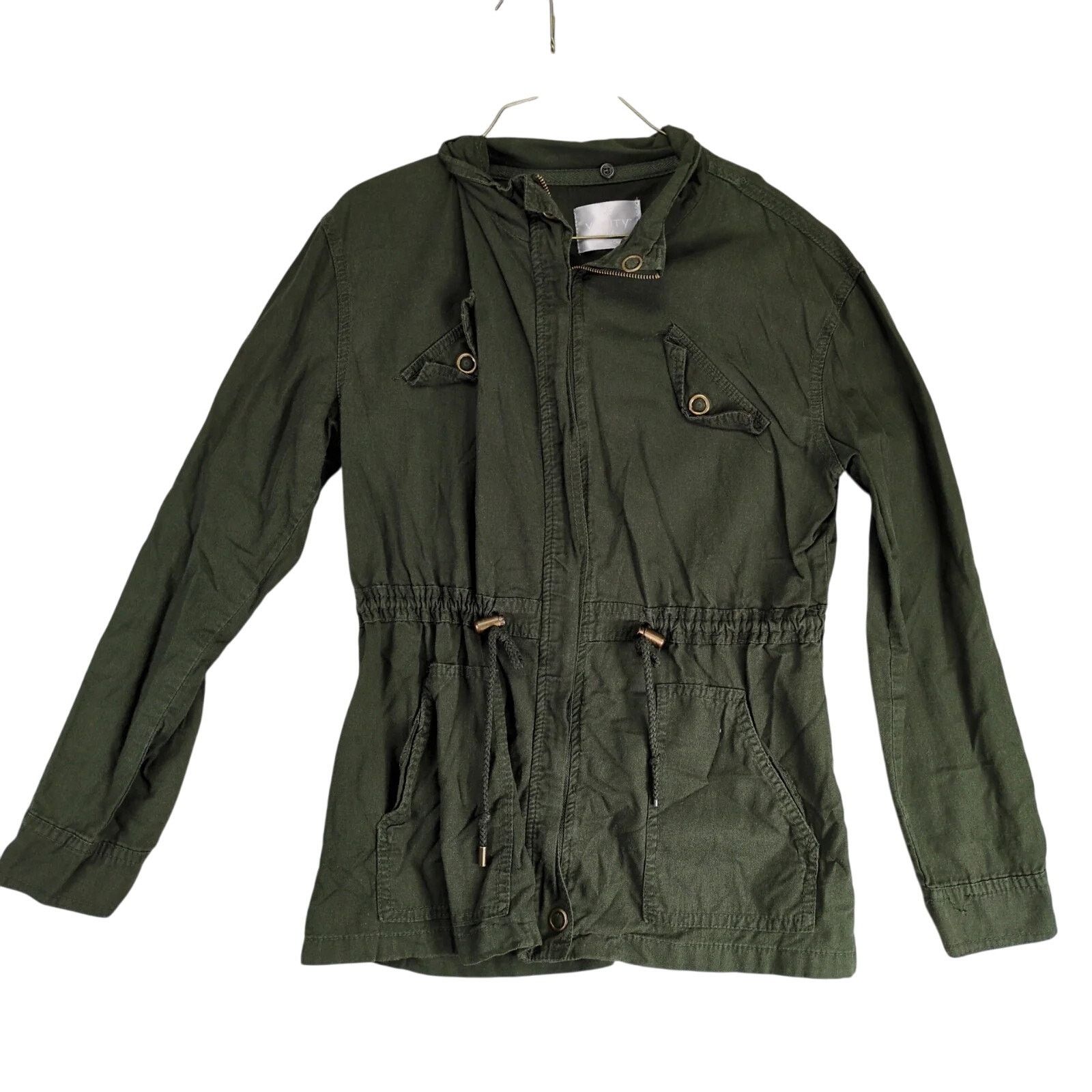 Other Vanity Full Zip Military Jacket Women's M Drawstring Waist Size M / US 6-8 / IT 42-44 - 1 Thumbnail