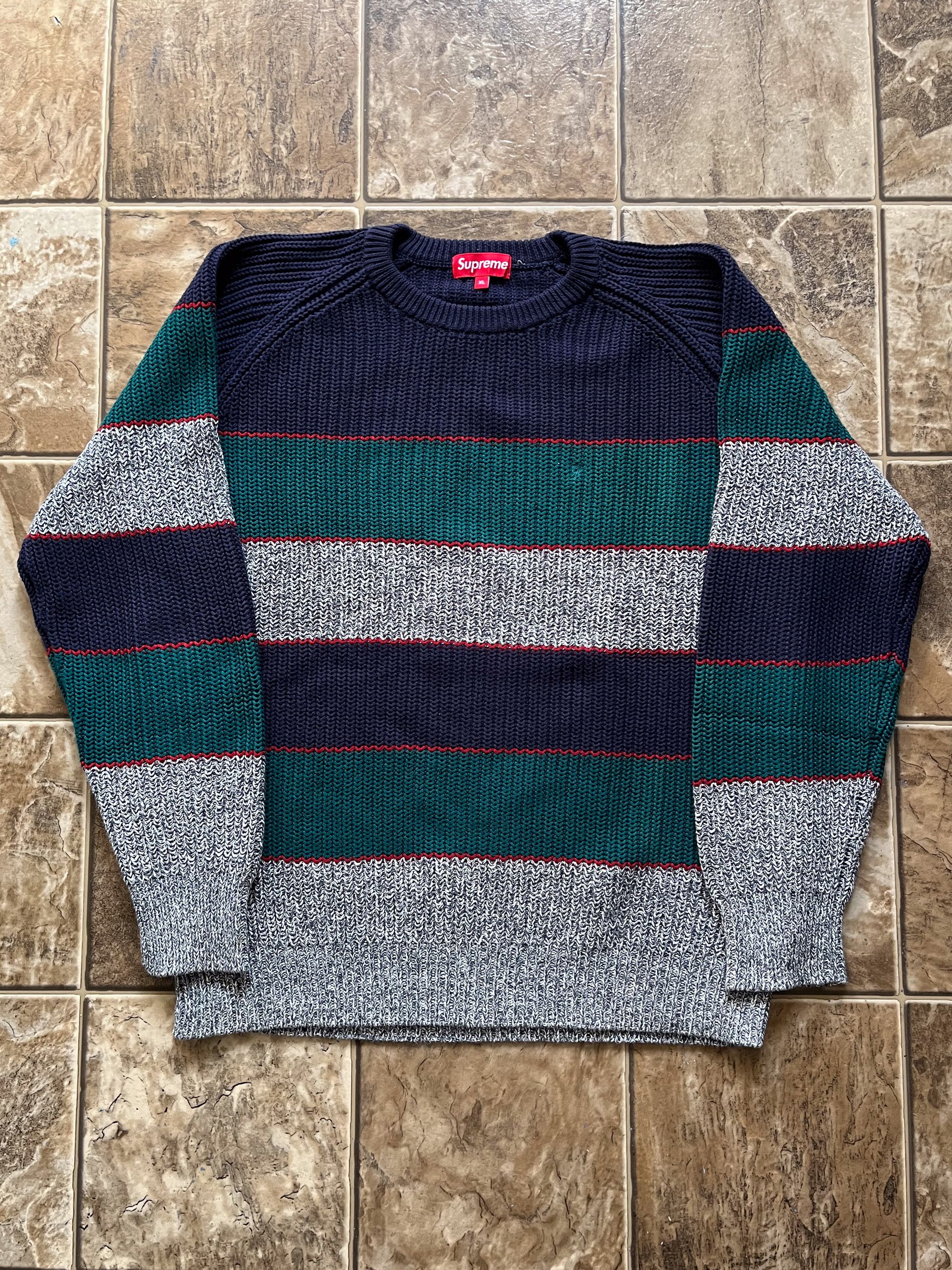 Supreme Supreme Ribbed Crewneck Knit Sweater F/W 2014 | Grailed