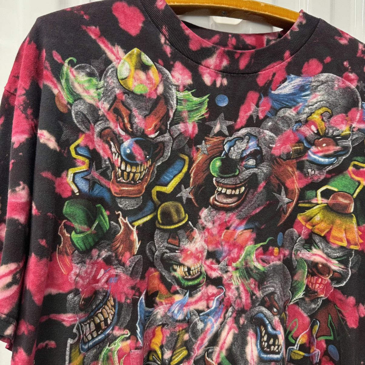Band Tees × Vintage Crazy Vintage ICP Limp Bizkit Style Promo Clown AOP Tee Size US L / EU 52-54 / 3 - 6 Thumbnail