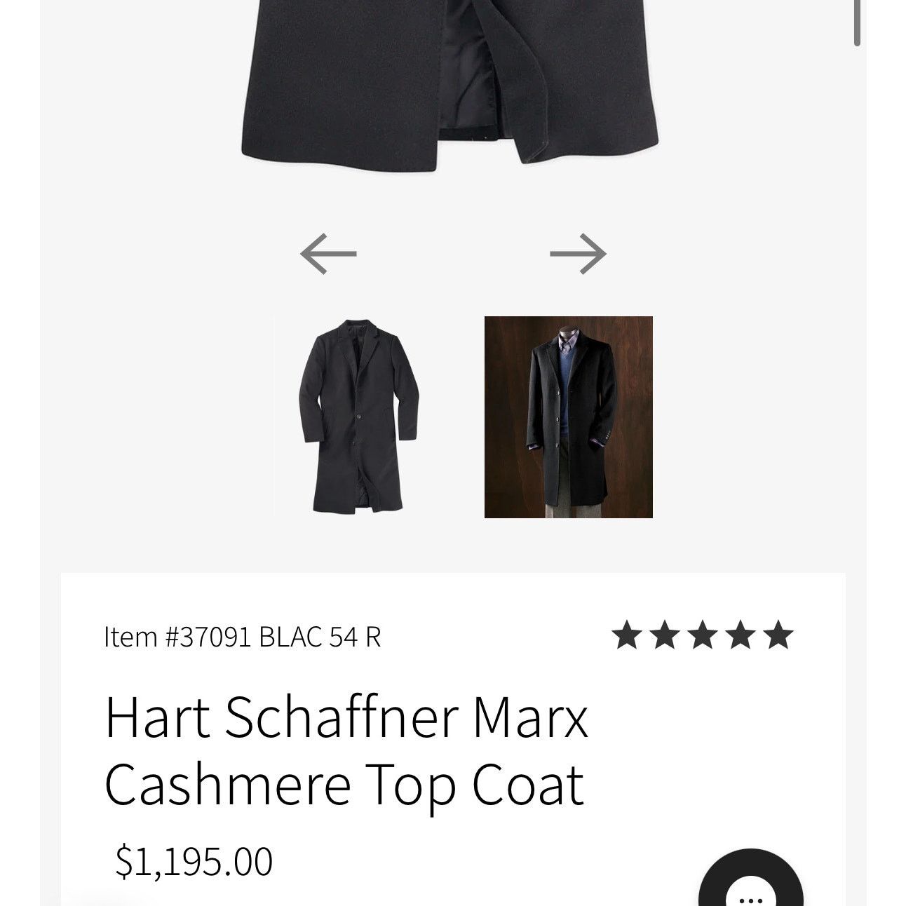 Vintage Vintage Cashmere Navy Coat Overcaot Hart Schaffner & Marx Size US XL / EU 56 / 4 - 4 Thumbnail