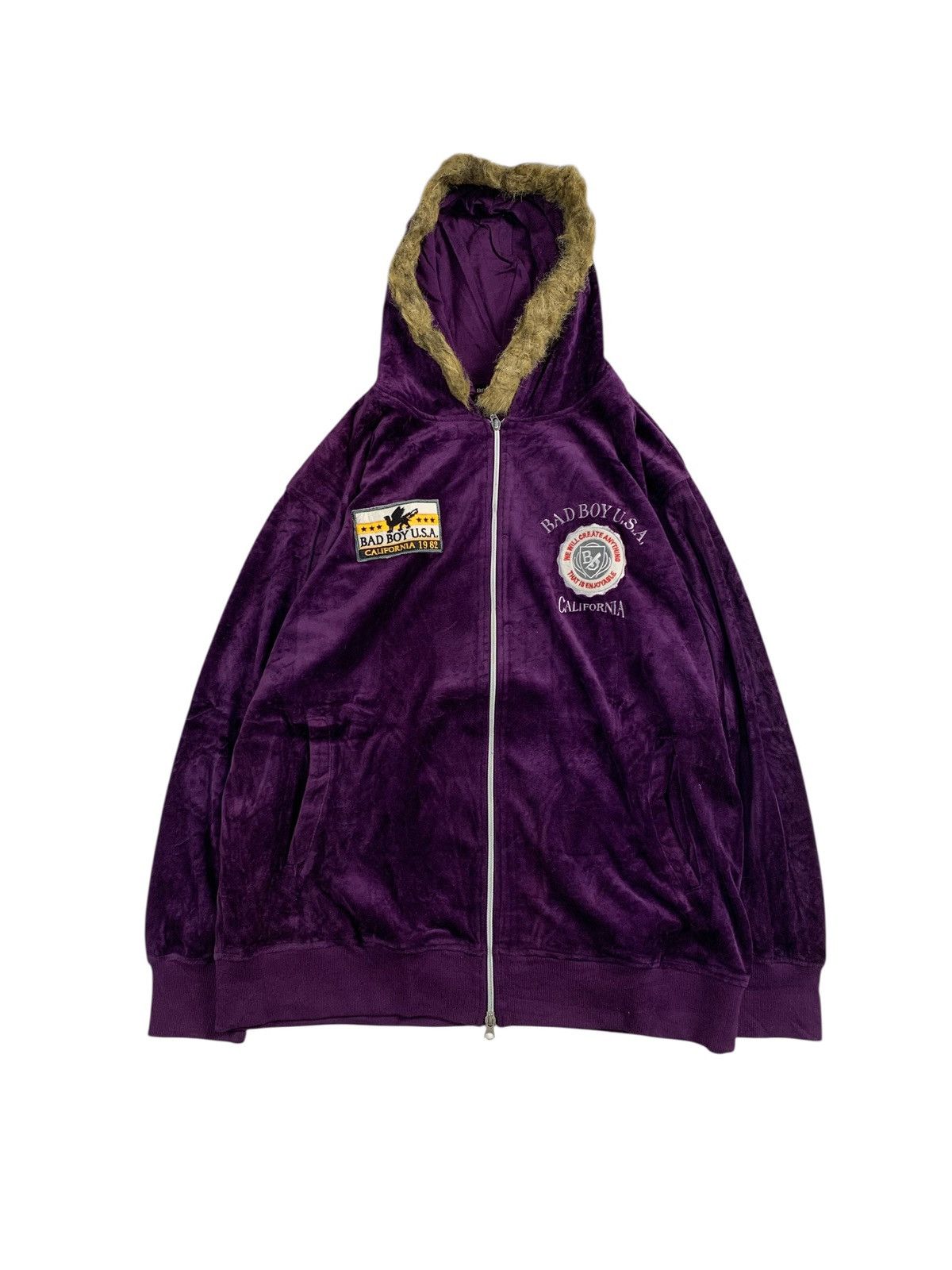 If Six Was Nine Badboy velvet fur ziphoodie lgb style Size US L / EU 52-54 / 3 - 1 Thumbnail