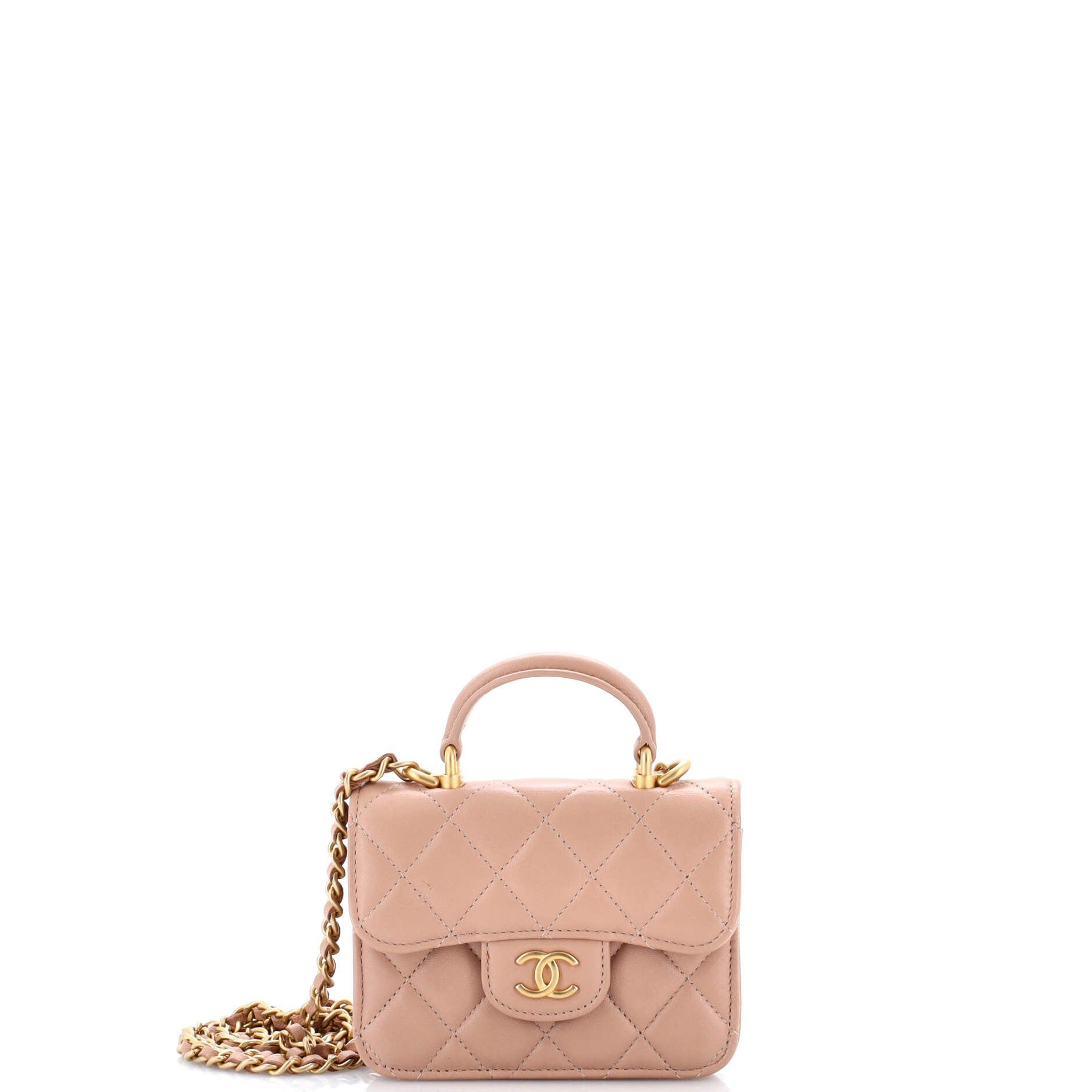 Chanel Top Handle Flap Coin Purse with Chain Size ONE SIZE - 1 Thumbnail