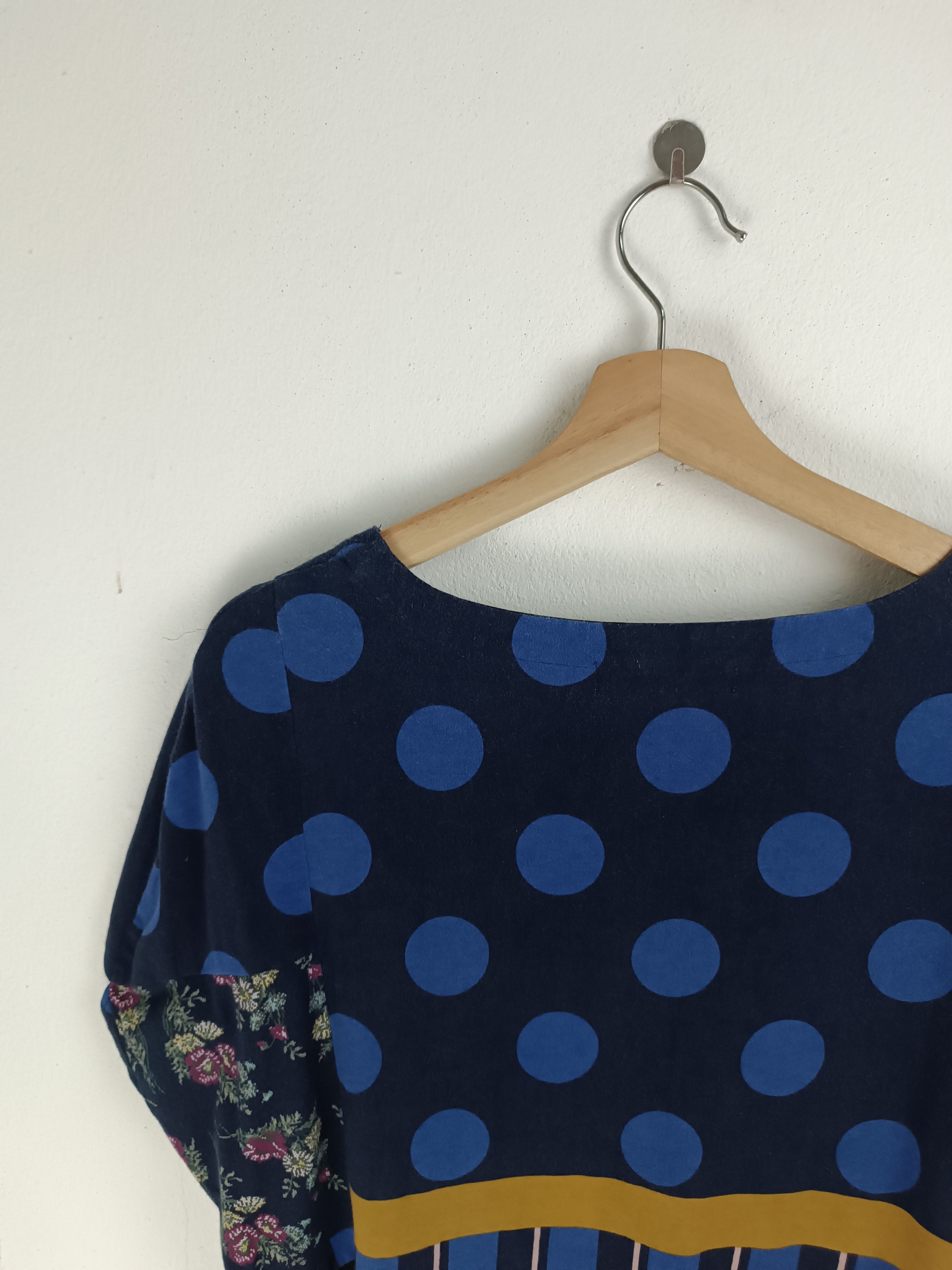 Vintage VINTAGE SUPER HAKKA POLKADOT CUTE INDIE SHIBORI TOP Size L / US 10 / IT 46 - 12 Thumbnail