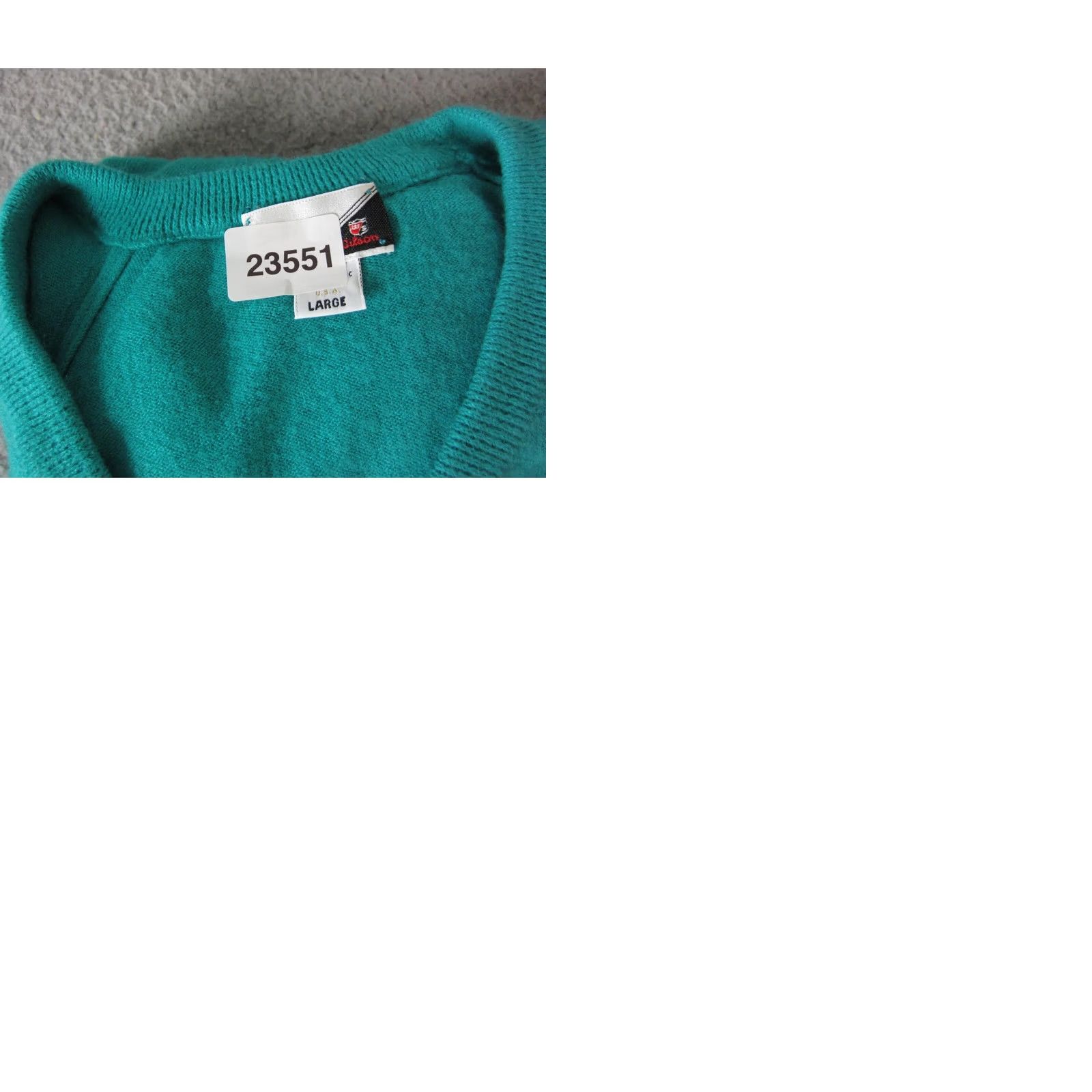 Wilson Vintage Wilson Golf Sweater Mens Large Blue V-Neck Pullover Sweatshirt USA 80s 90s Preppy Golf Size US L / EU 52-54 / 3 - 9 Thumbnail