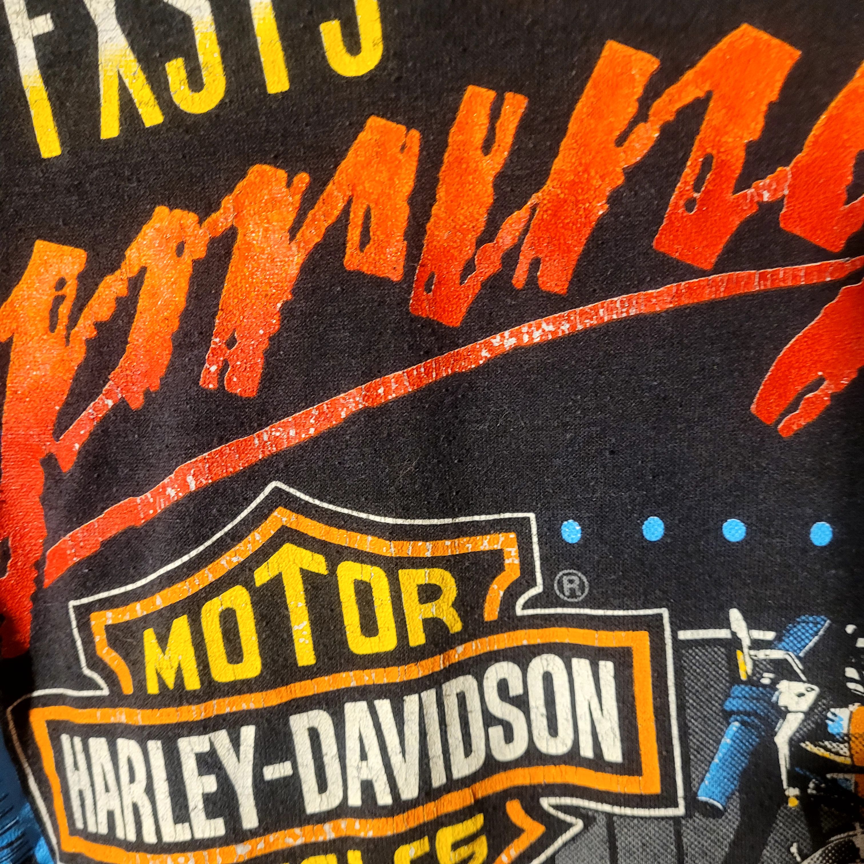 Harley Davidson Vintage 1989 SSI Harley Davison Sturgis Tee Size US XL / EU 56 / 4 - 7 Thumbnail