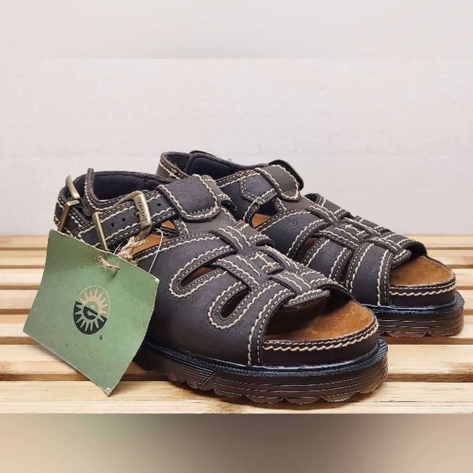 Other Earth Shoes Womens Brown Leather Casual Sandals Size 7 Size US 7 / IT 37 - 1 Thumbnail