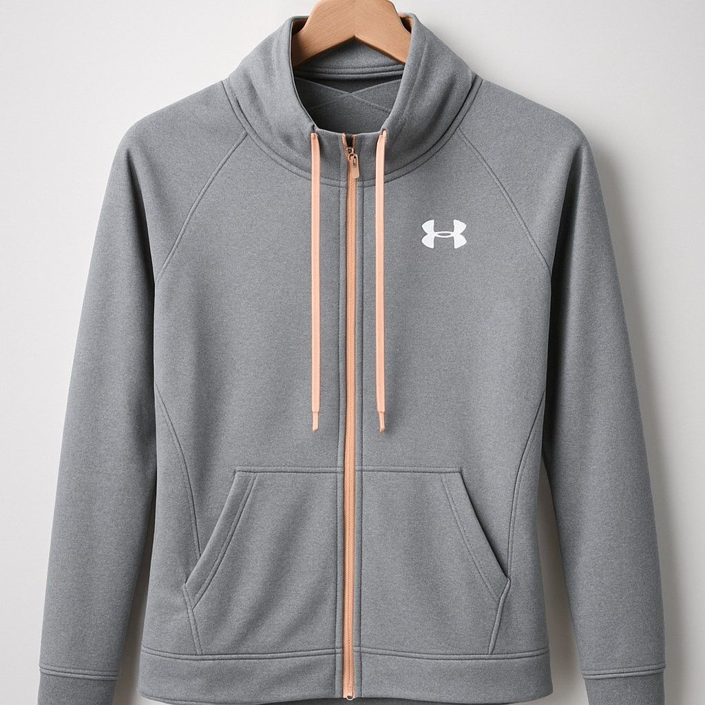 Under Armour Under Armour Funnel Neck Jacket Gray Womens Small Size S / US 4 / IT 40 - 1 Thumbnail