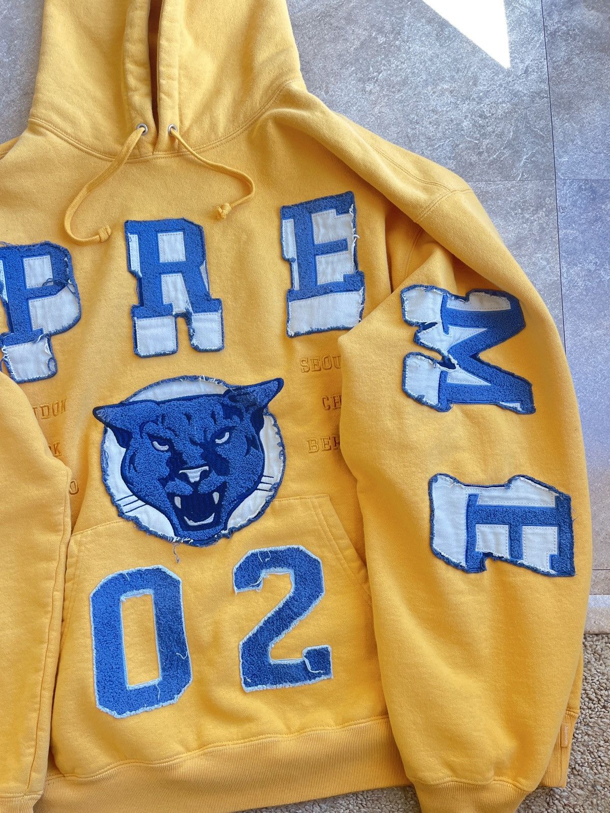 Supreme Supreme Washed Panther Hoodie FW 23 Size US L / EU 52-54 / 3 - 4 Thumbnail