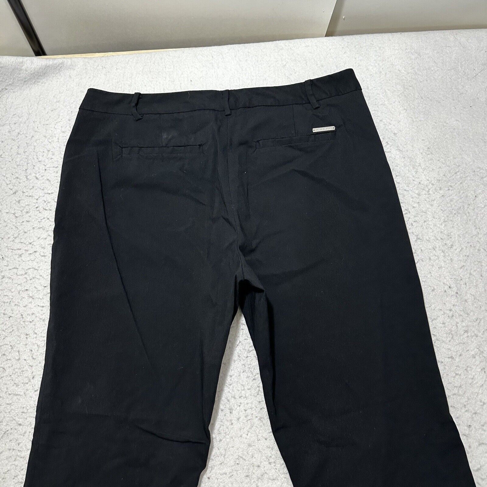 Michael Kors Michael Kors 12 Flat Front Black Dress Pants 27" Inseam Size 34" / US 12 / IT 48 - 8 Thumbnail