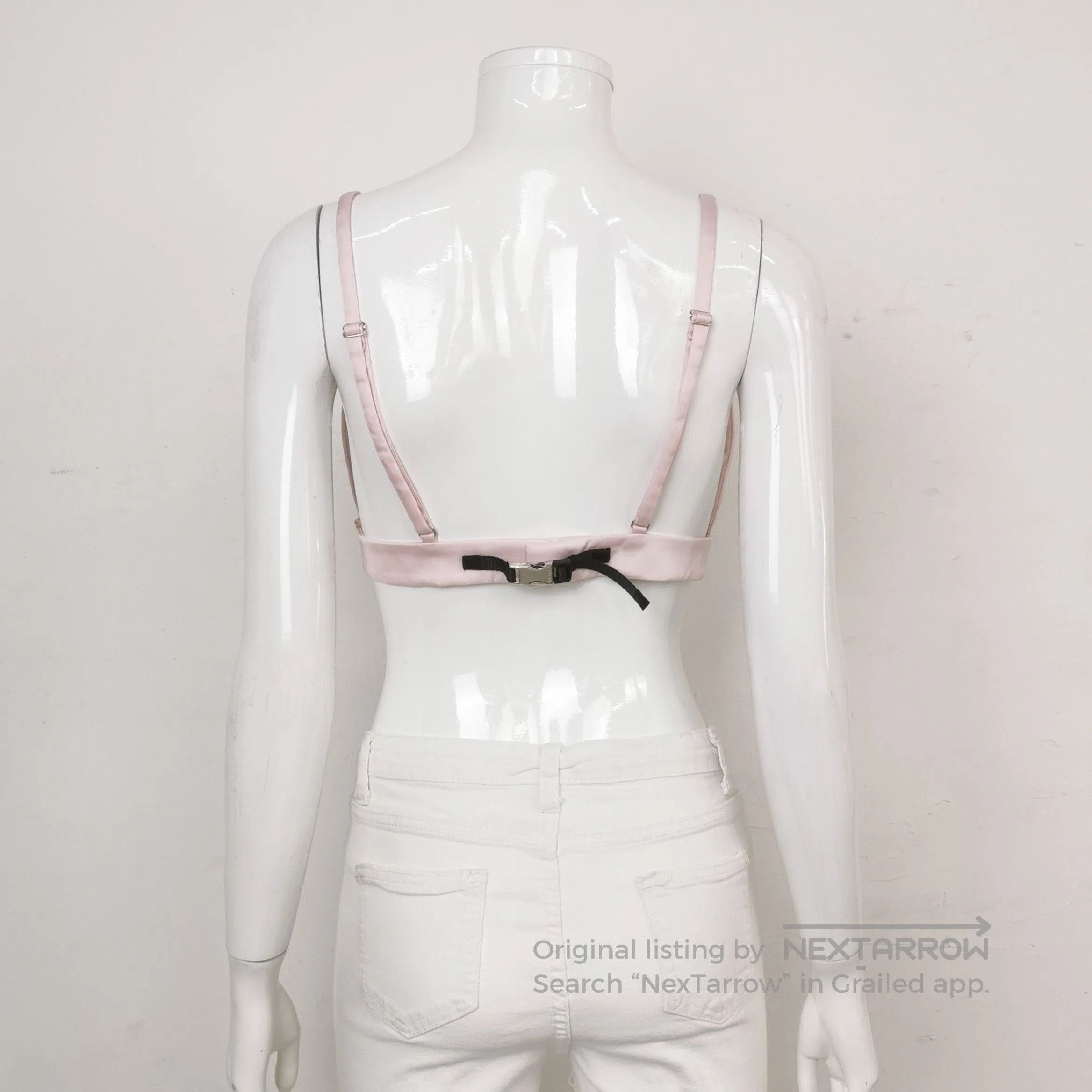 Prada Prada Triangle Logo Bralette in Pink . Size M / US 6-8 / IT 42-44 - 2 Thumbnail