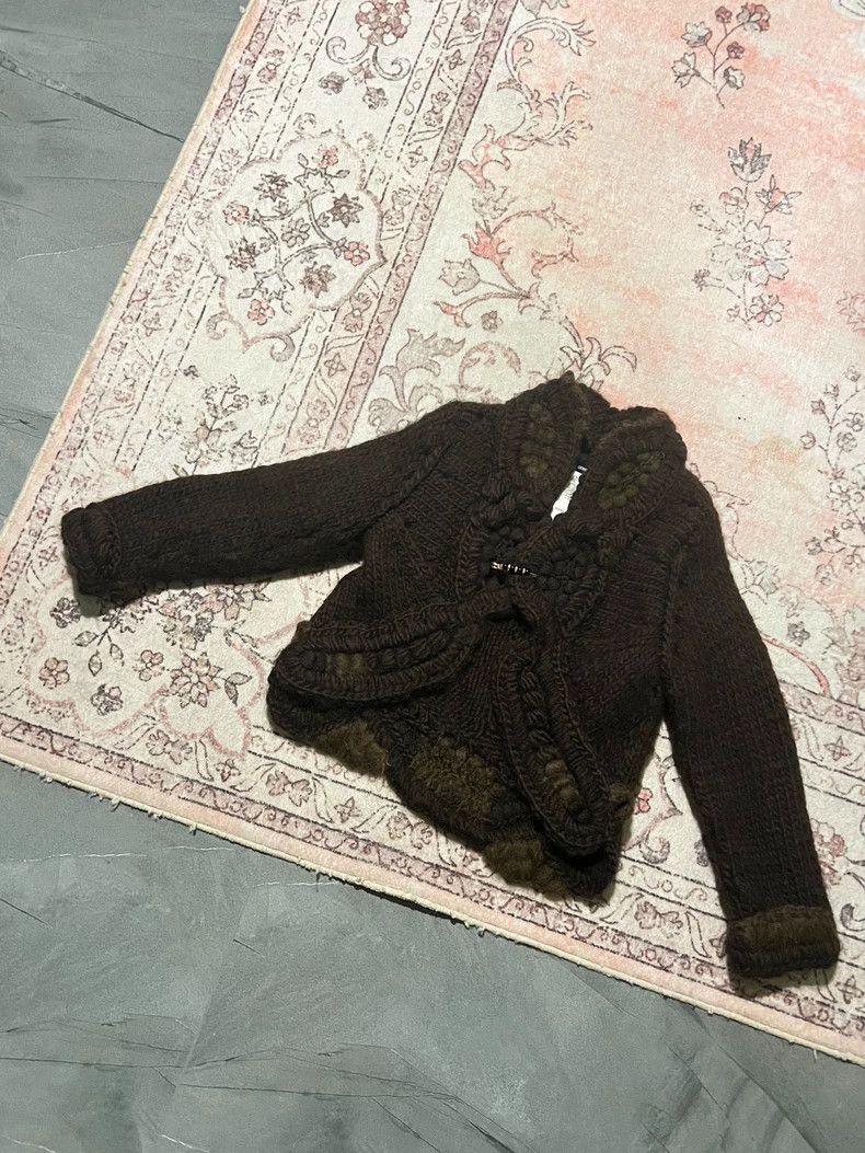 Comme des Garcons Comme des Garcons Brown knit cardigan Size XS / US 0-2 / IT 36-38 - 6 Thumbnail