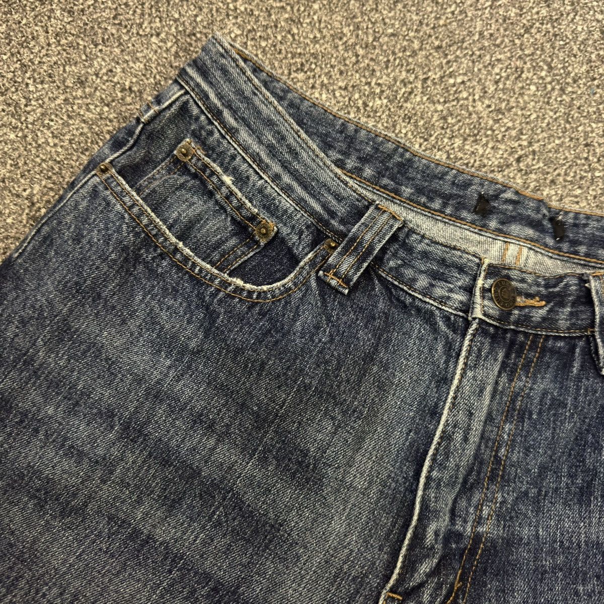 Hysteric Glamour 🔥🇯🇵 Super Baggy Euro Tribal Distressed Denim y2k Style Size US 34 / EU 50 - 12 Thumbnail