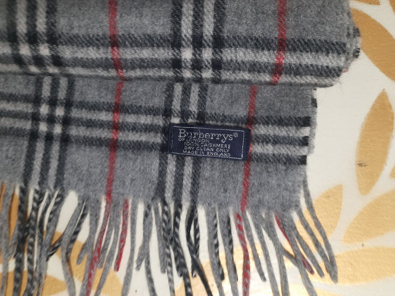 Burberry Burberrys Checkered Scarf Vintage Size ONE SIZE - 5 Thumbnail