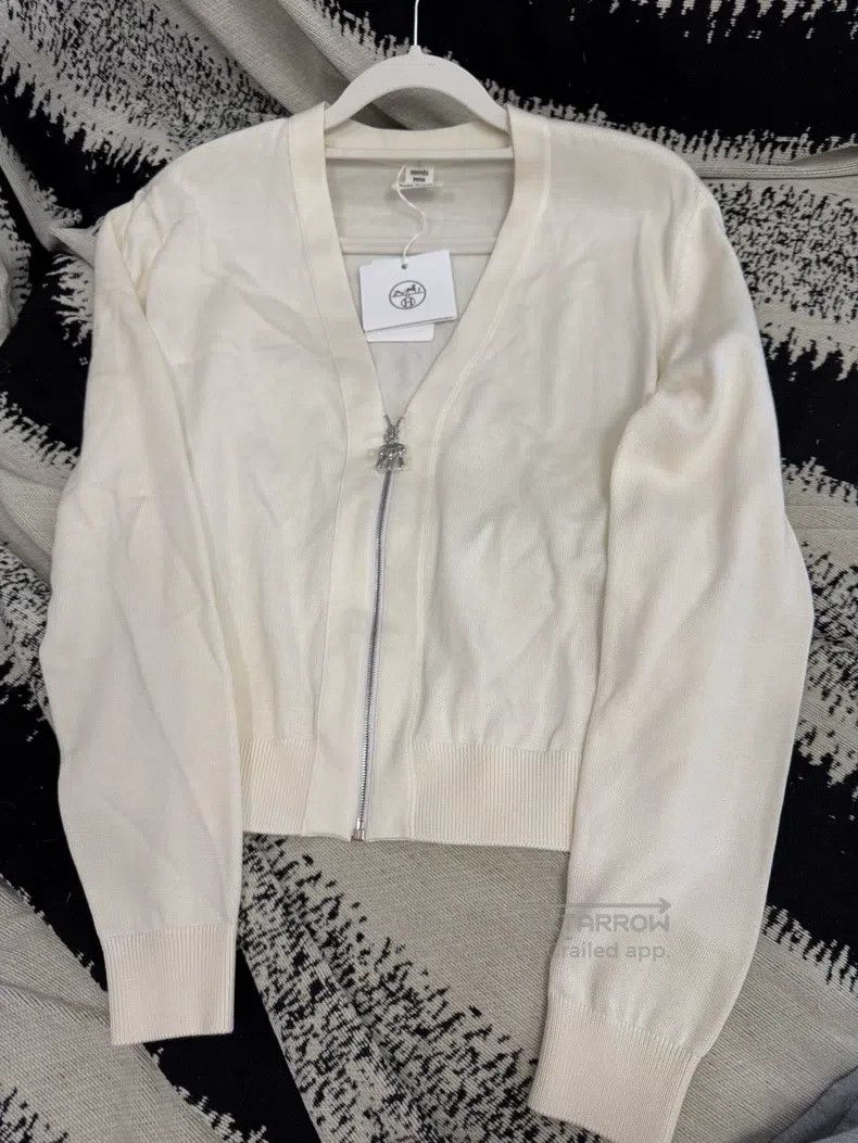 Hermes Hermes Knitted Zip Front Cardigan Size XS / US 0-2 / IT 36-38 - 1 Thumbnail