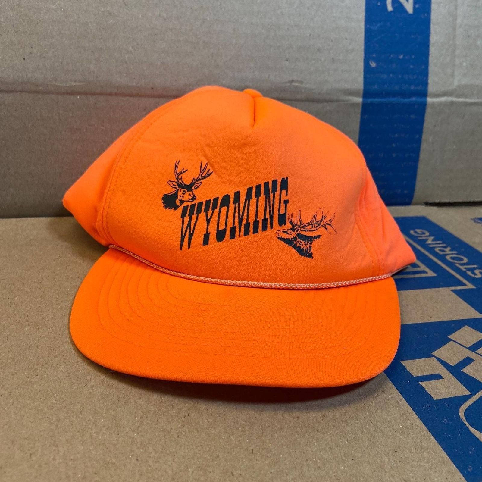 Starter 90s orange Wyoming trucker hinting Size ONE SIZE - 2 Thumbnail
