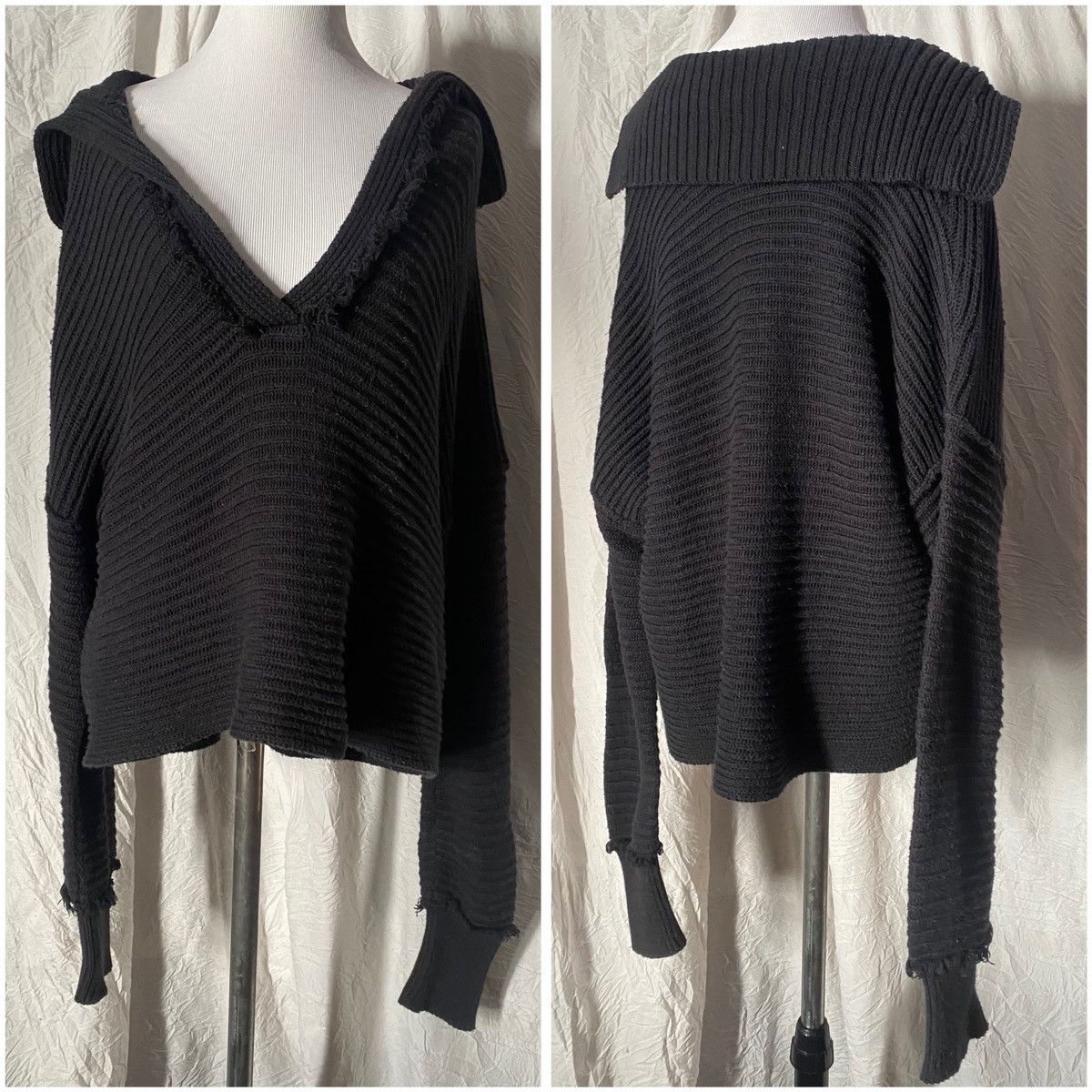 Free People Free People, Ribbed, Chunky Knit, Marlie Slouchy Sweater Size XS / US 0-2 / IT 36-38 - 5 Thumbnail