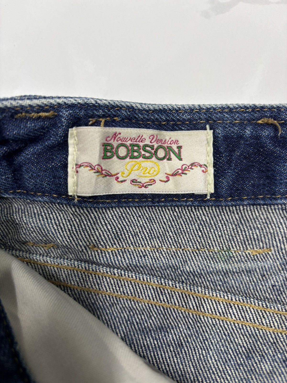 Kapital 🔥VINTAGE BOBSON JAPAN SASHIKO STITCH DENIM JEANS Size US 30 / EU 46 - 11 Thumbnail