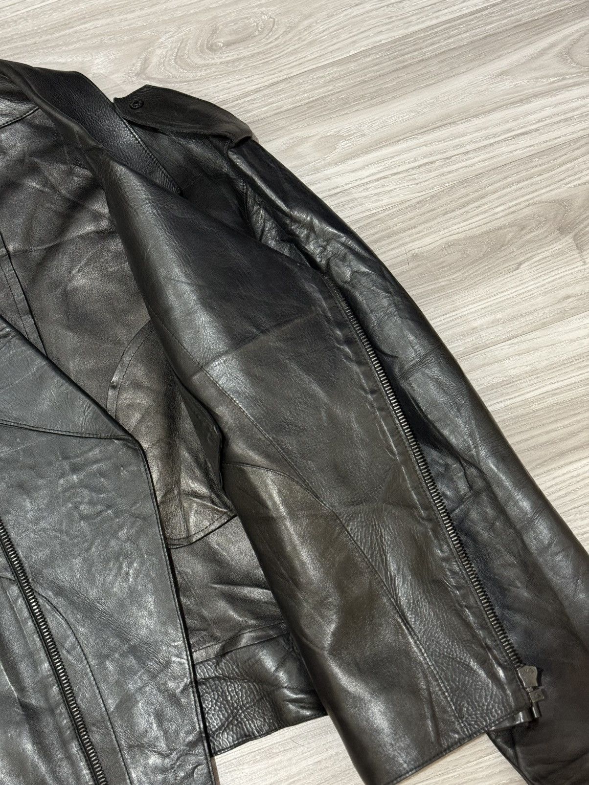 Gucci × Tom Ford FW98 Gucci Tom Ford Runway Leather Biker Jacket Size US L / EU 52-54 / 3 - 13 Thumbnail