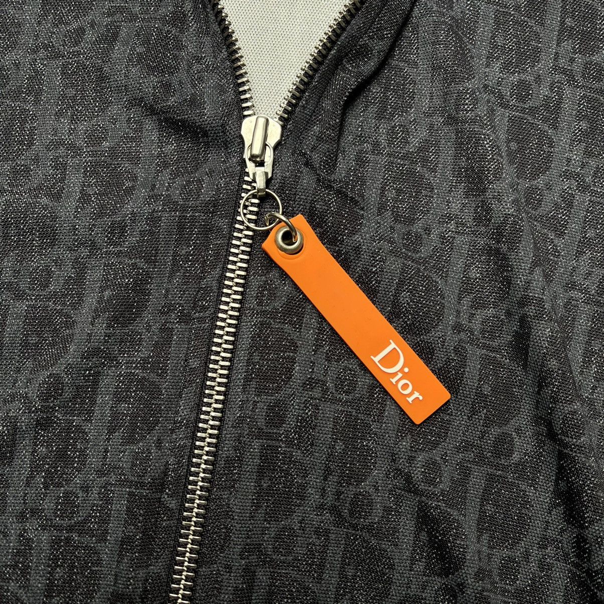 Christian Dior Monsieur × Dior 00'S Christian Dior Navy Blue Oblique Patterned Front Hooded Size M / US 6-8 / IT 42-44 - 5 Thumbnail