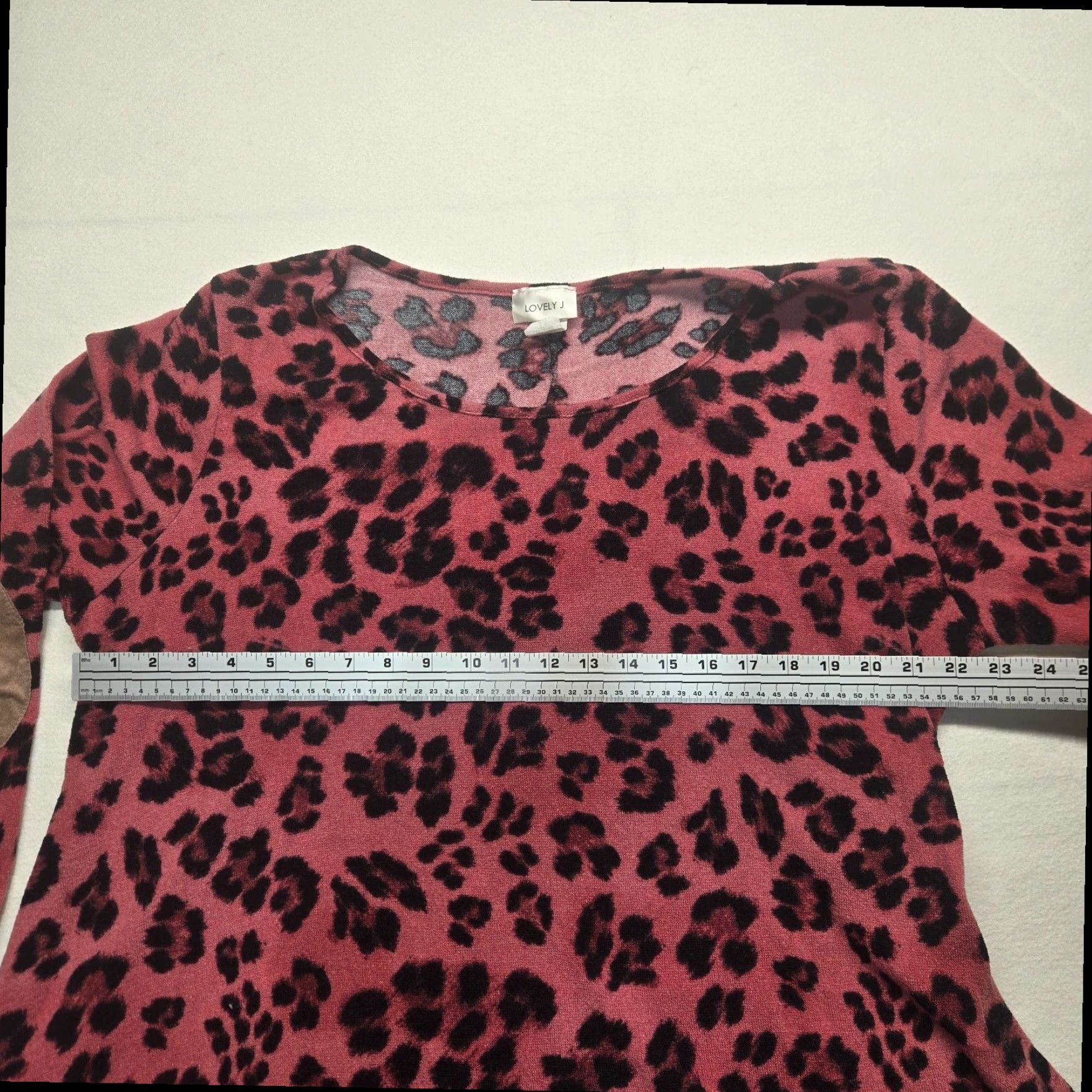 Vintage Women's Pink Animal Print Long Sweater Long Sleeve Plus Size 3XL Extra Large Size XXL / US 16-18 / IT 52-54 - 4 Thumbnail