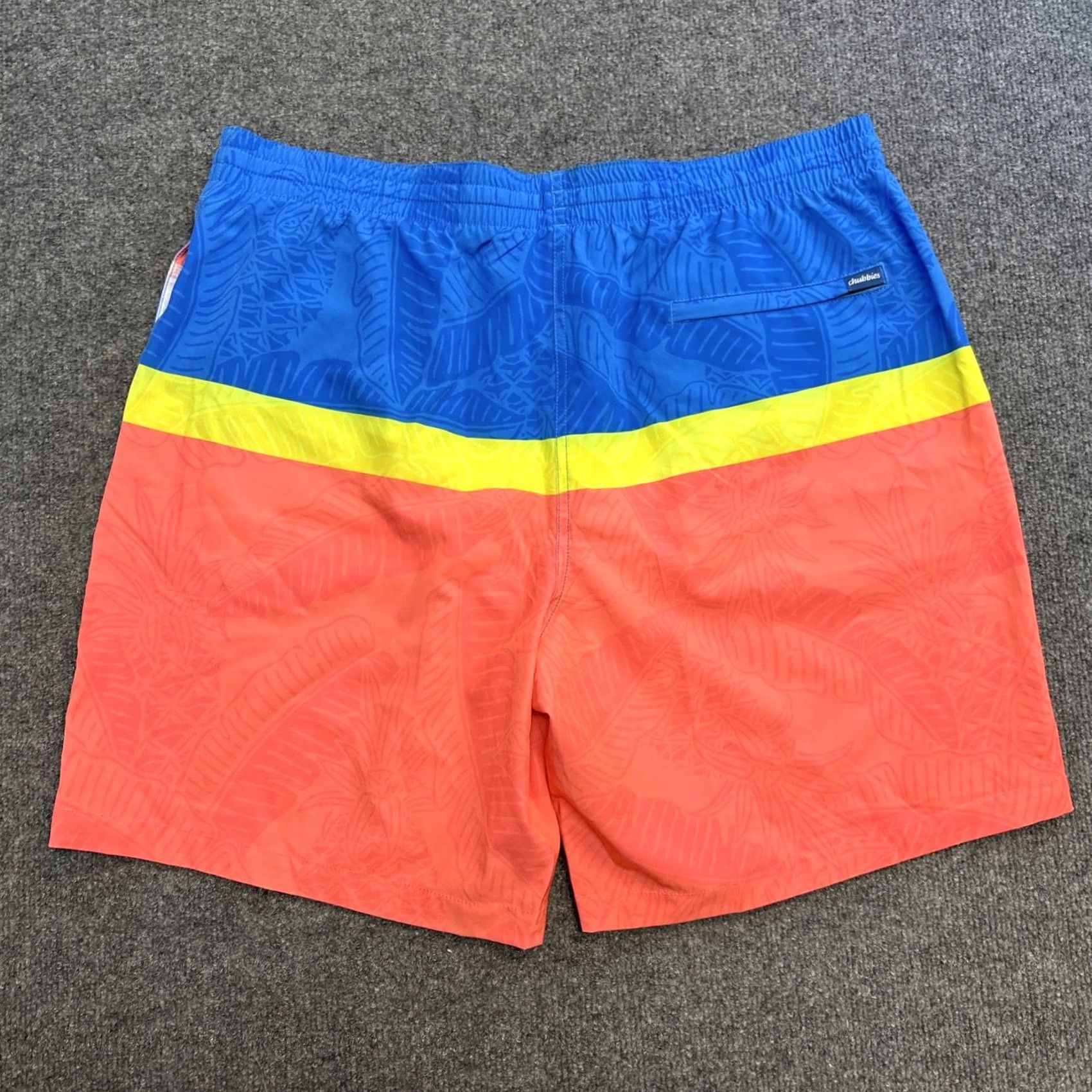 Chubbies CHUBBIES THE SQUARELY CIRCLES 7" LINED CLASSIC SWIM TRUNKS Men's 2XL POCKETS Size US 39 - 6 Thumbnail