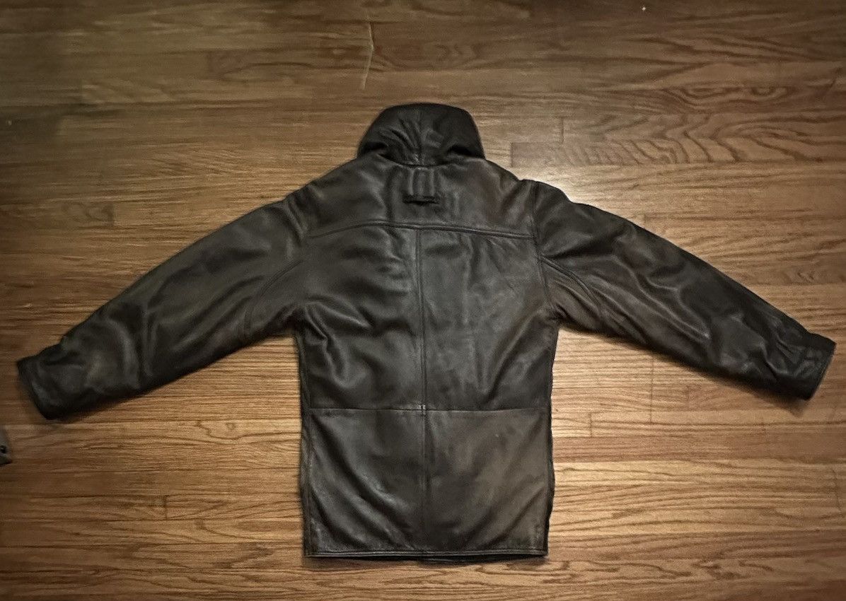 Vintage Lothar's Paris lamb leather goose down jacket