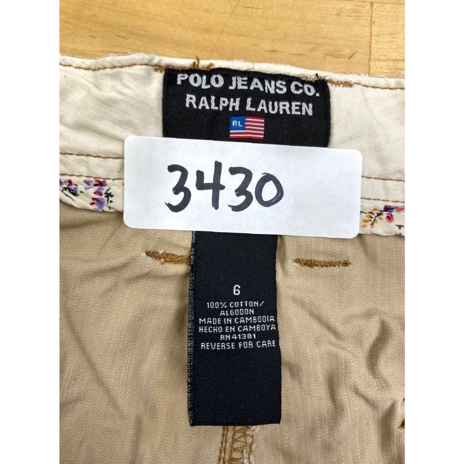 Polo Ralph Lauren Polo Ralph Lauren Cargo Shorts Women 6 Beige Outdoor Hiking Pockets Casual Regular Bottoms Size 28" / US 6 / IT 42 - 2 Thumbnail