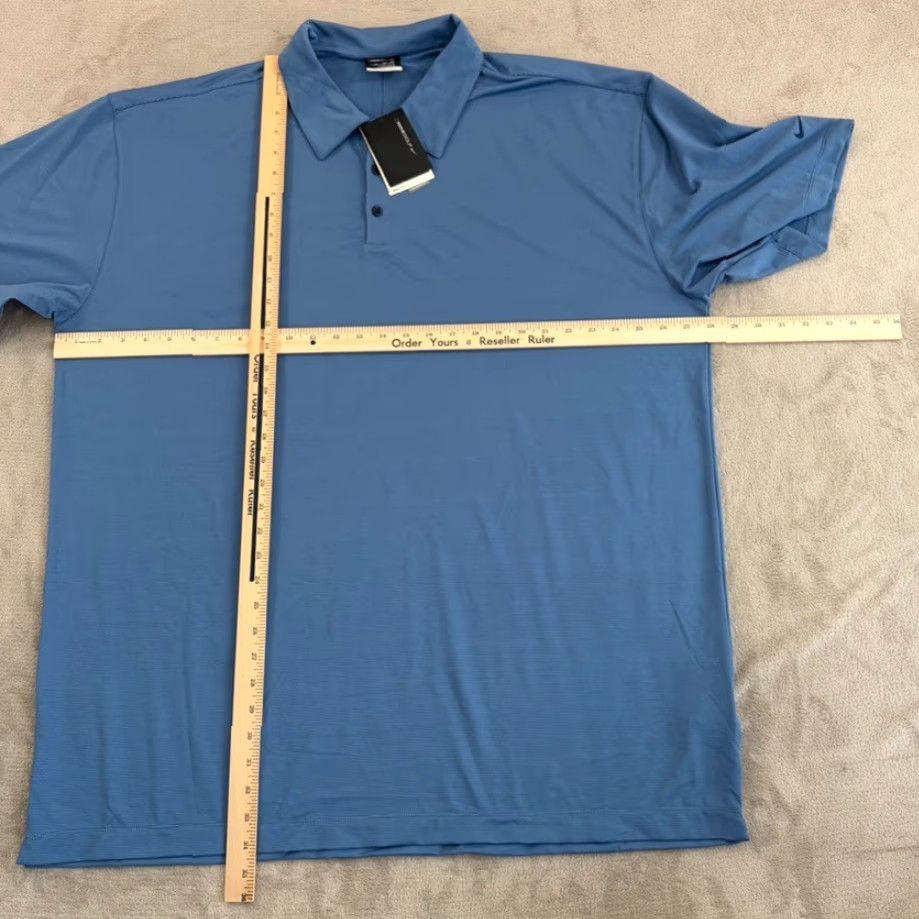 Nike NIKE GOLF Polo Shirt Short Sleeve Stretch Dri-FIT UV Blue 3XL Mens Regular Size US XXL / EU 58 / 5 - 5 Thumbnail