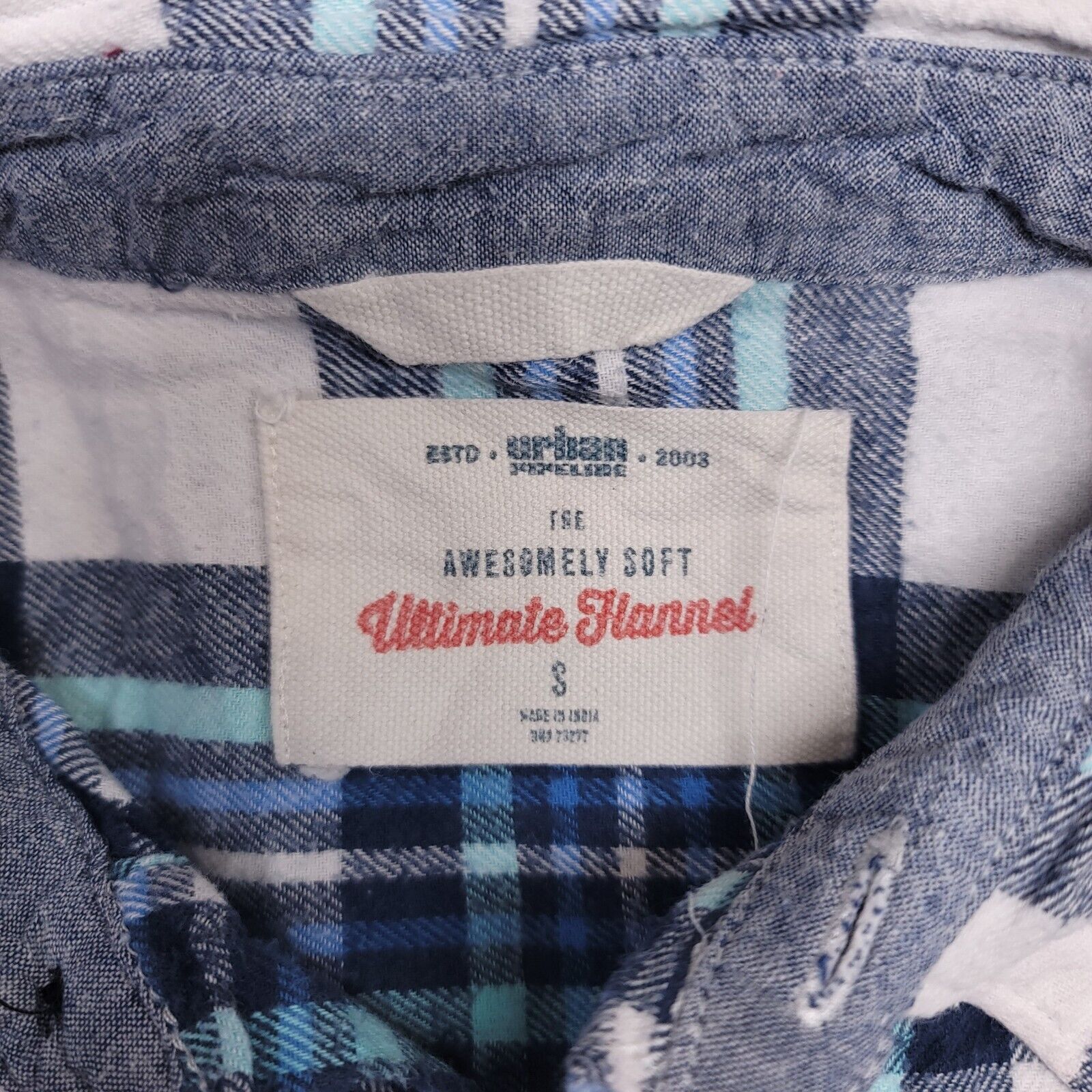 Urban Pipeline Urban Pipeline Tartan Flannel Shirt Mens Size S Blue White Size US S / EU 44-46 / 1 - 3 Thumbnail