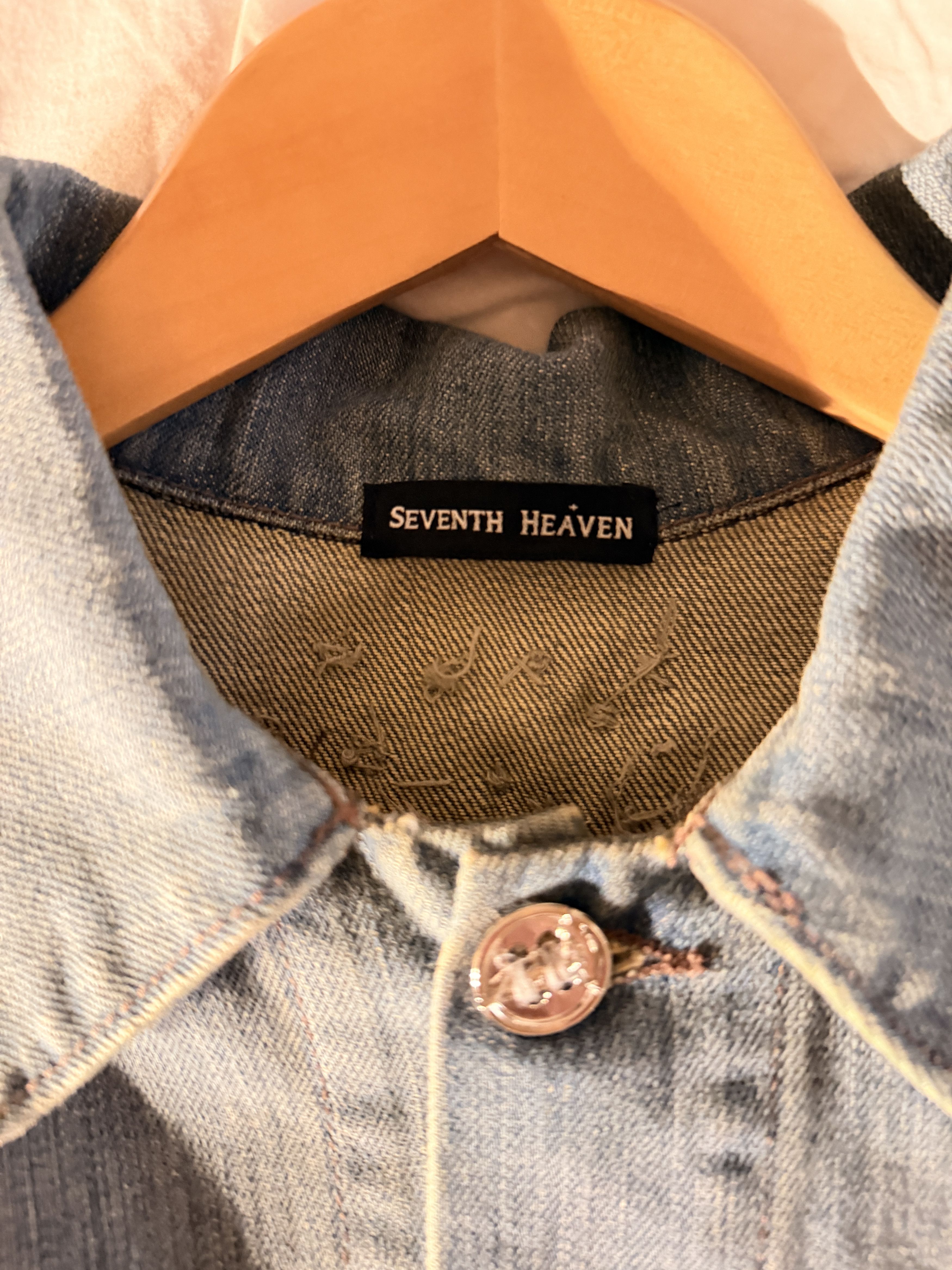 Seventh Heaven Seventh Heaven Buttoned Denim Cross Jacket Size US S / EU 44-46 / 1 - 5 Thumbnail