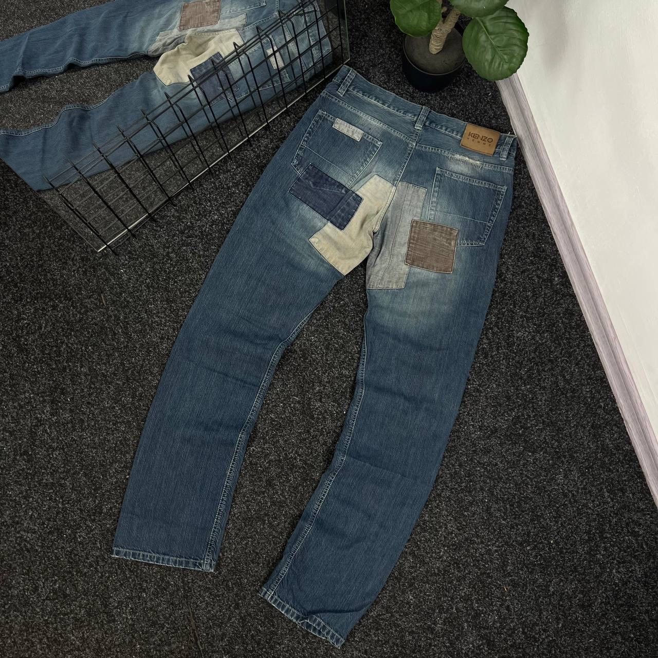 Kenzo Kenzo Rare Archive 90s Denim Pants Japanese Jeans Designer Size US 36 / EU 52 - 2 Thumbnail