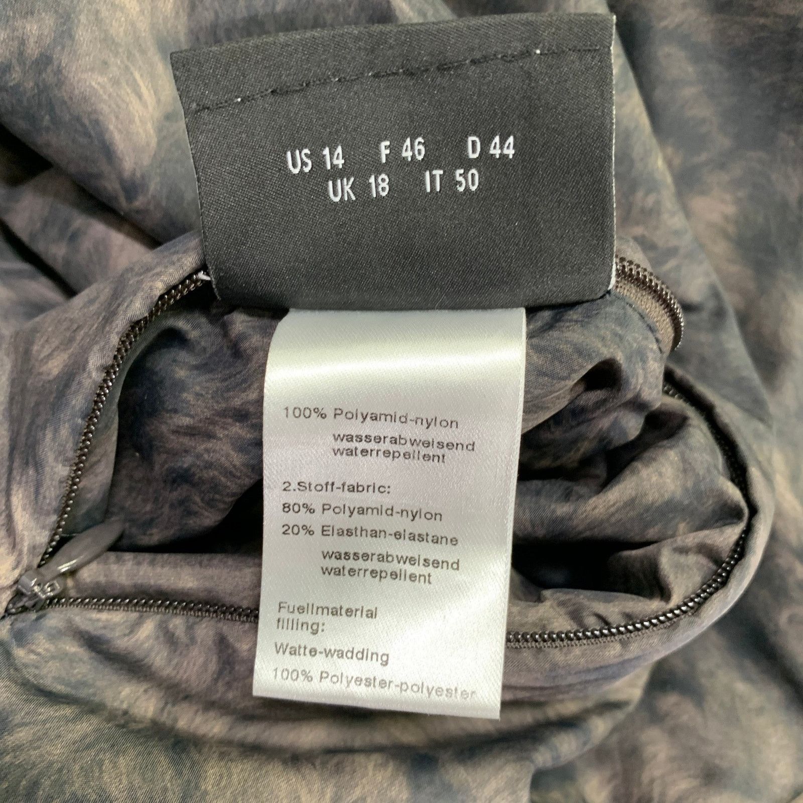 Akris AKRIS 14 Black Brown Fur Effect Nylon Reversible Puffer Coat Size XL / US 12-14 / IT 48-50 - 7 Thumbnail